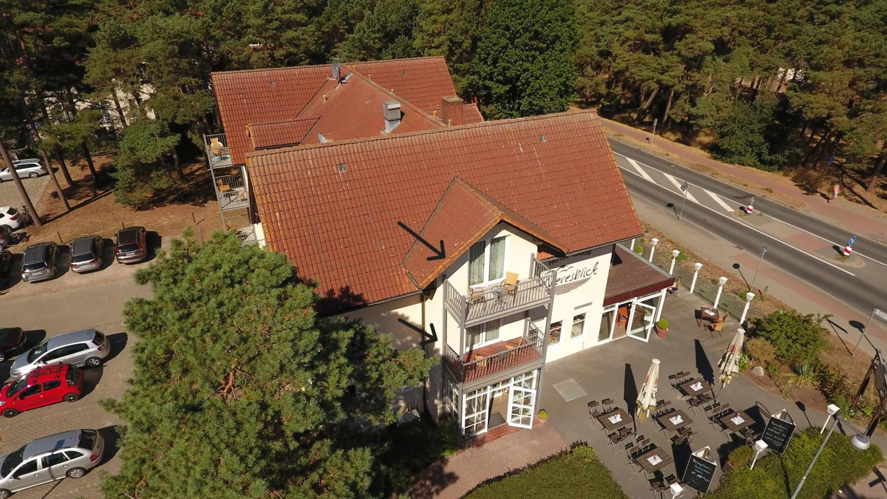 Bird's eye view in Hotel Garni Meeresblick