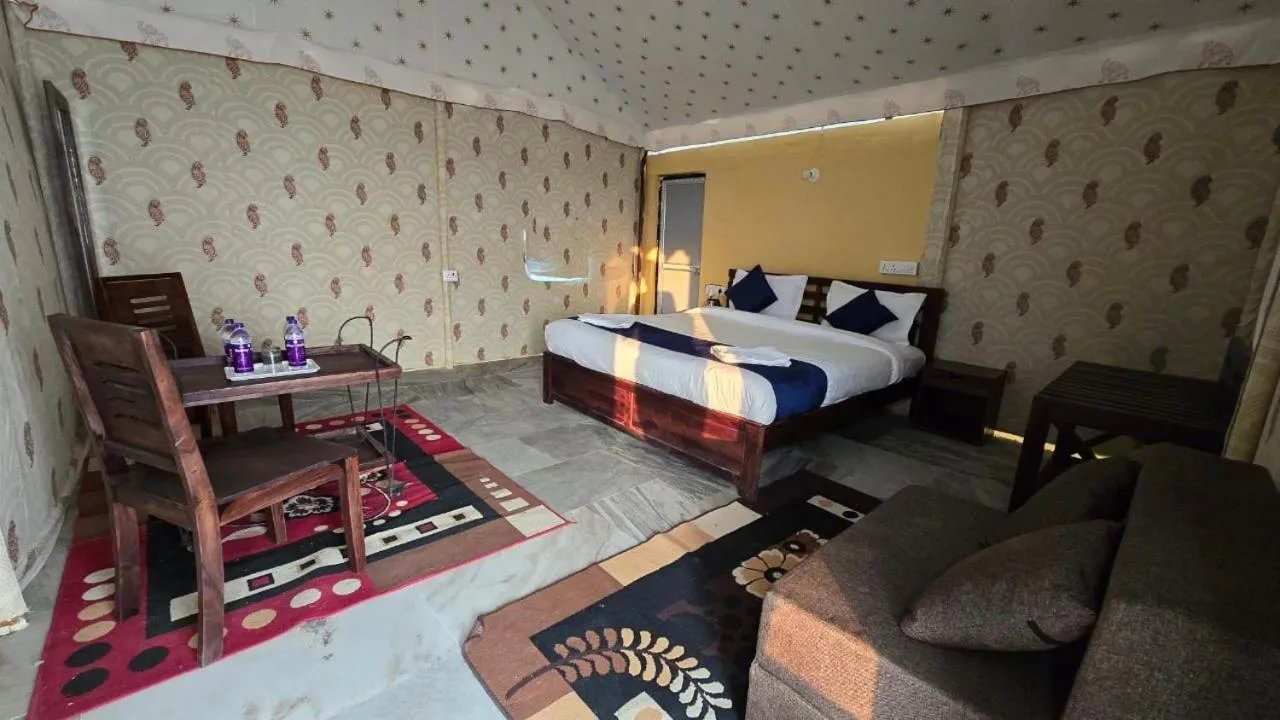 Bed in Shriram Desert Camp Jaisalmer