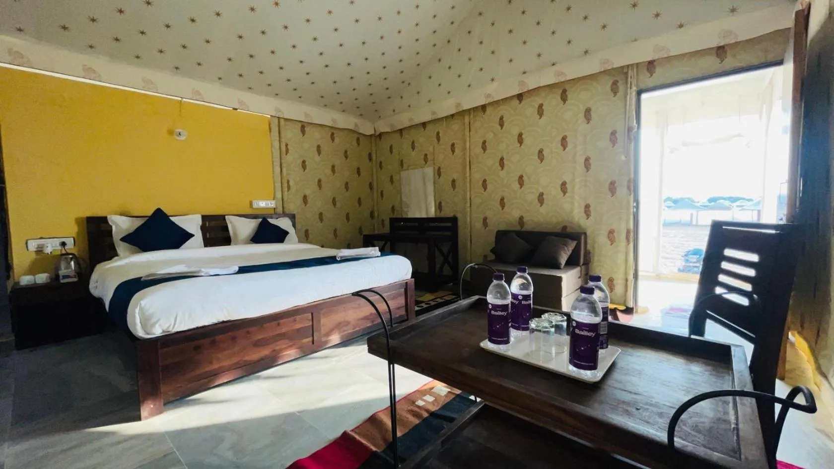 Bed in Shriram Desert Camp Jaisalmer