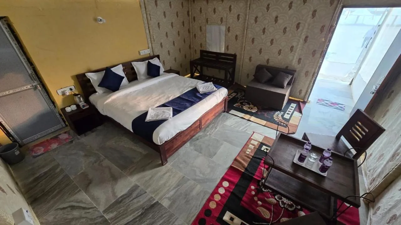 Bed in Shriram Desert Camp Jaisalmer