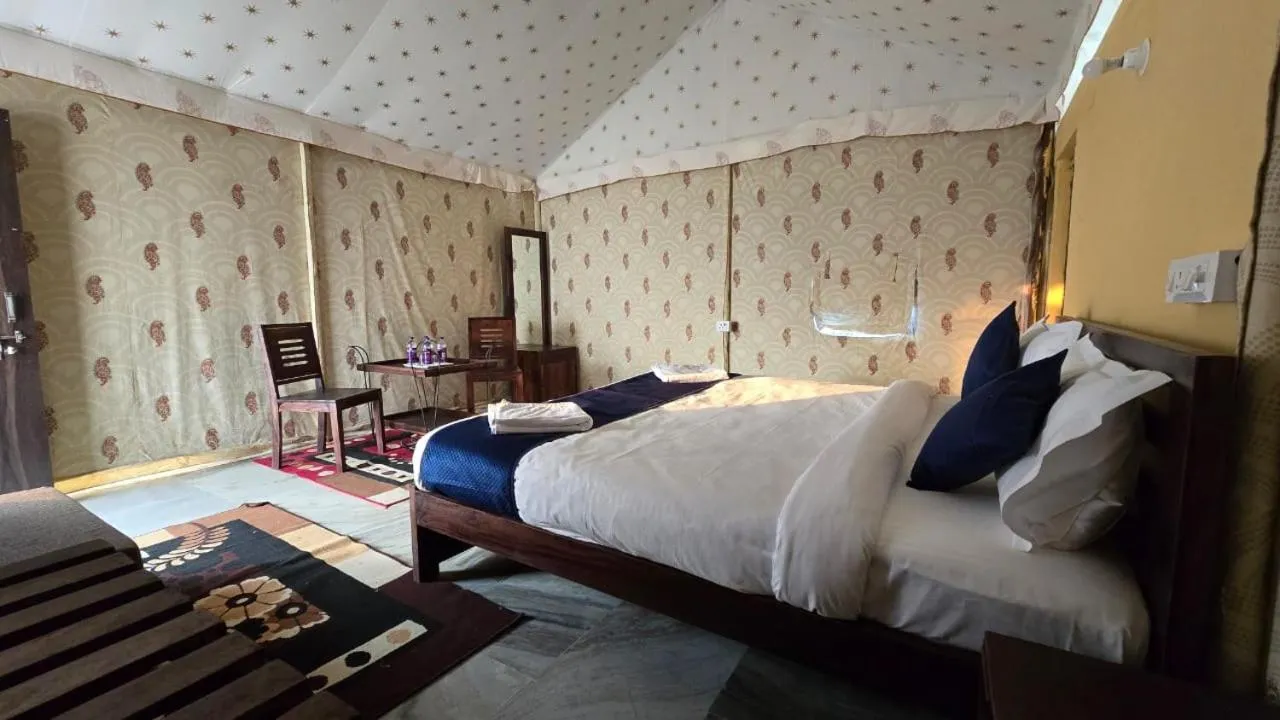 Bed in Shriram Desert Camp Jaisalmer