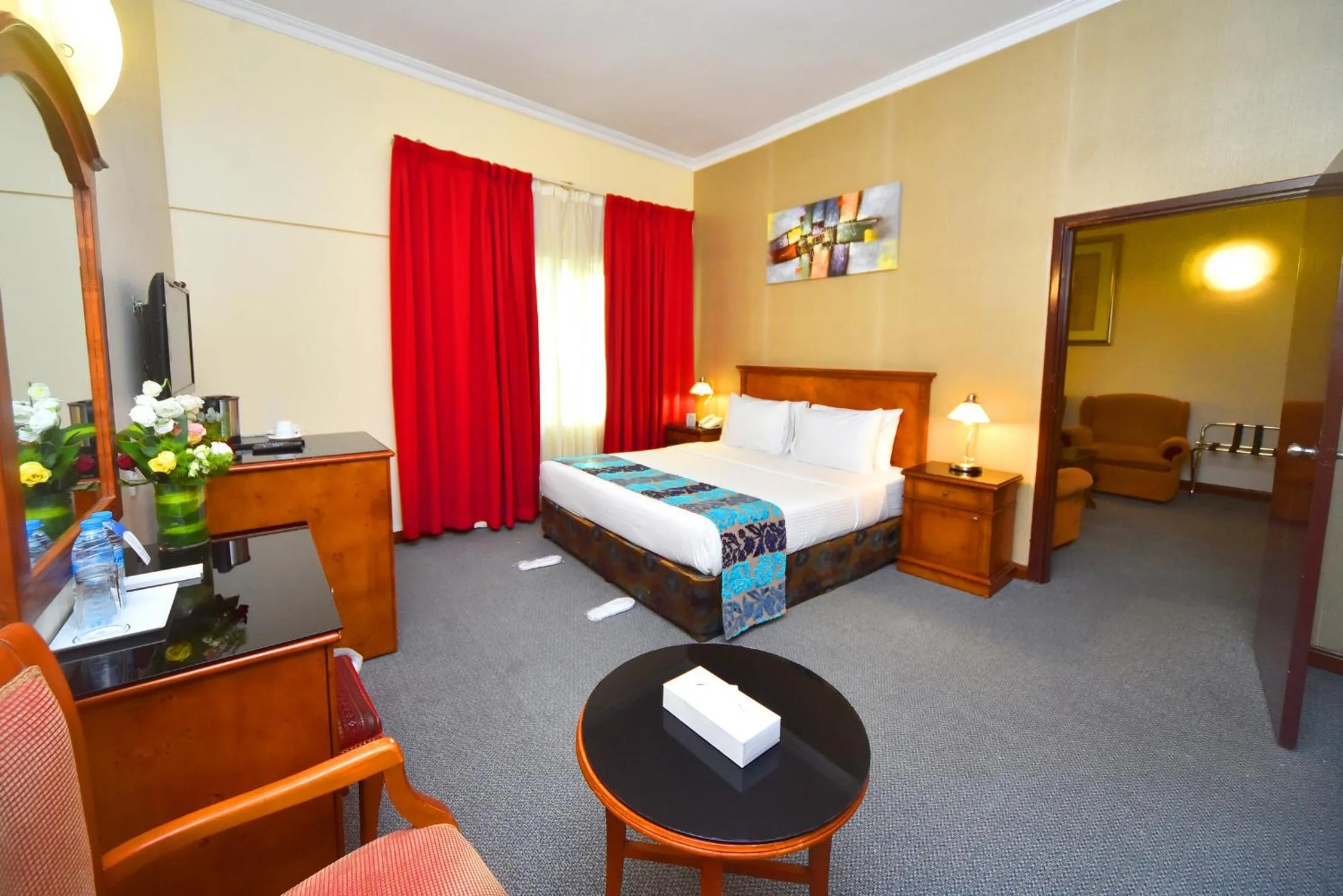 Photo of the whole room, Bed in Nejoum Al Emarat