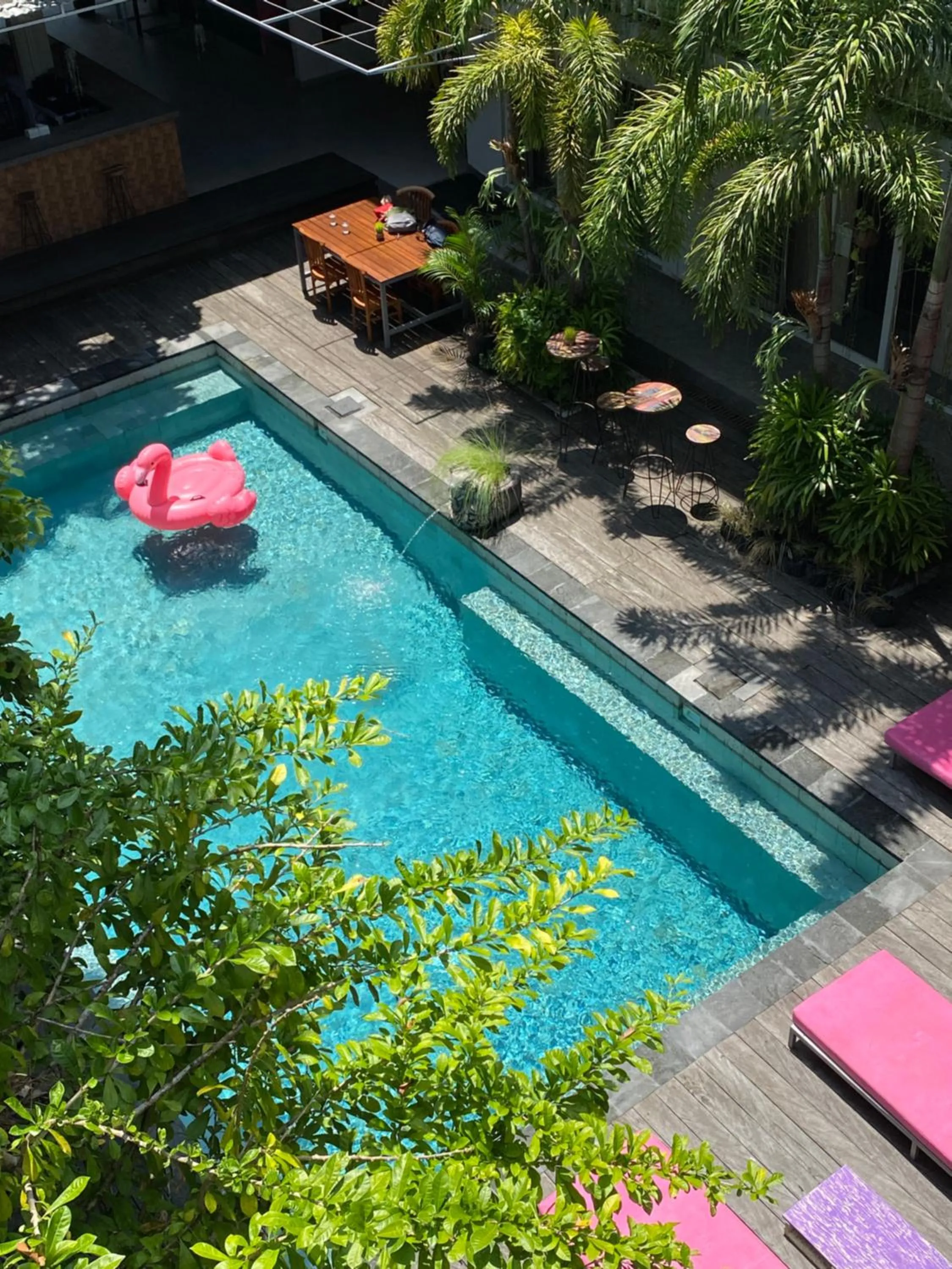 Swimming pool in Lushy Hostel Canggu