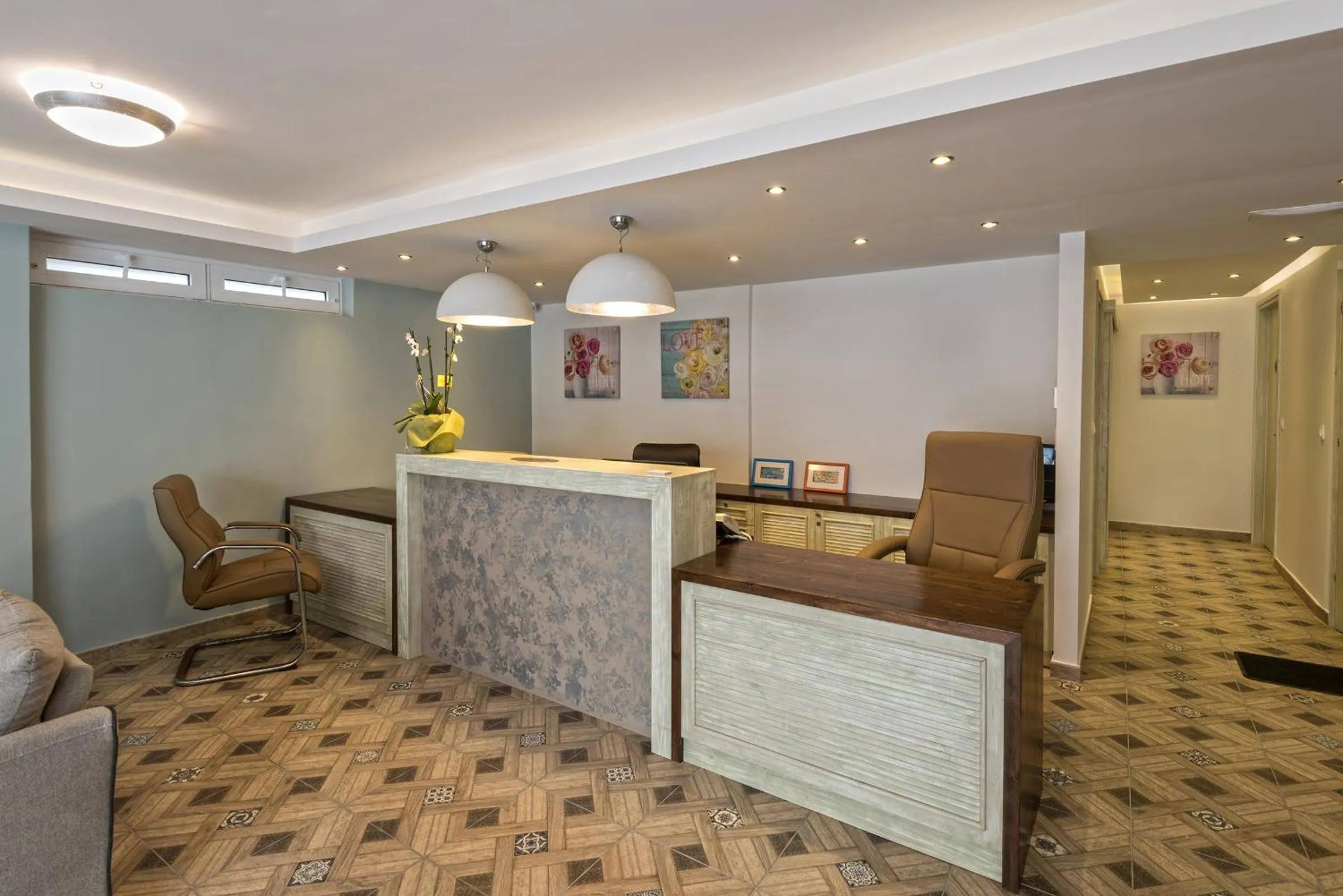 Lobby or reception in Princess Irini Sea Front ApartHotel