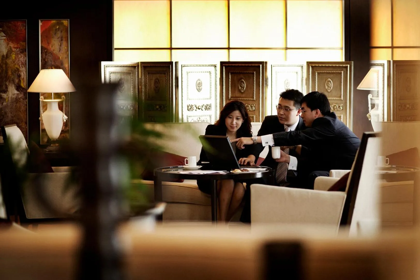 Seating area in V-Continent Beijing Parkview Wuzhou Hotel
