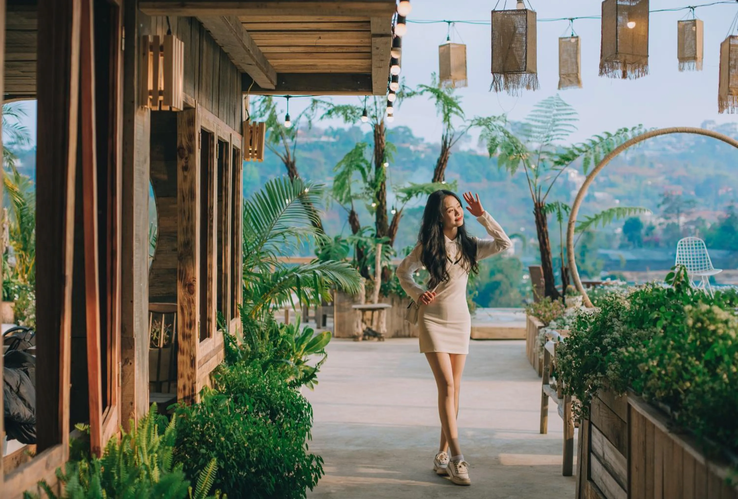 Garden view in Đà Lạt Cam ly Hotel
