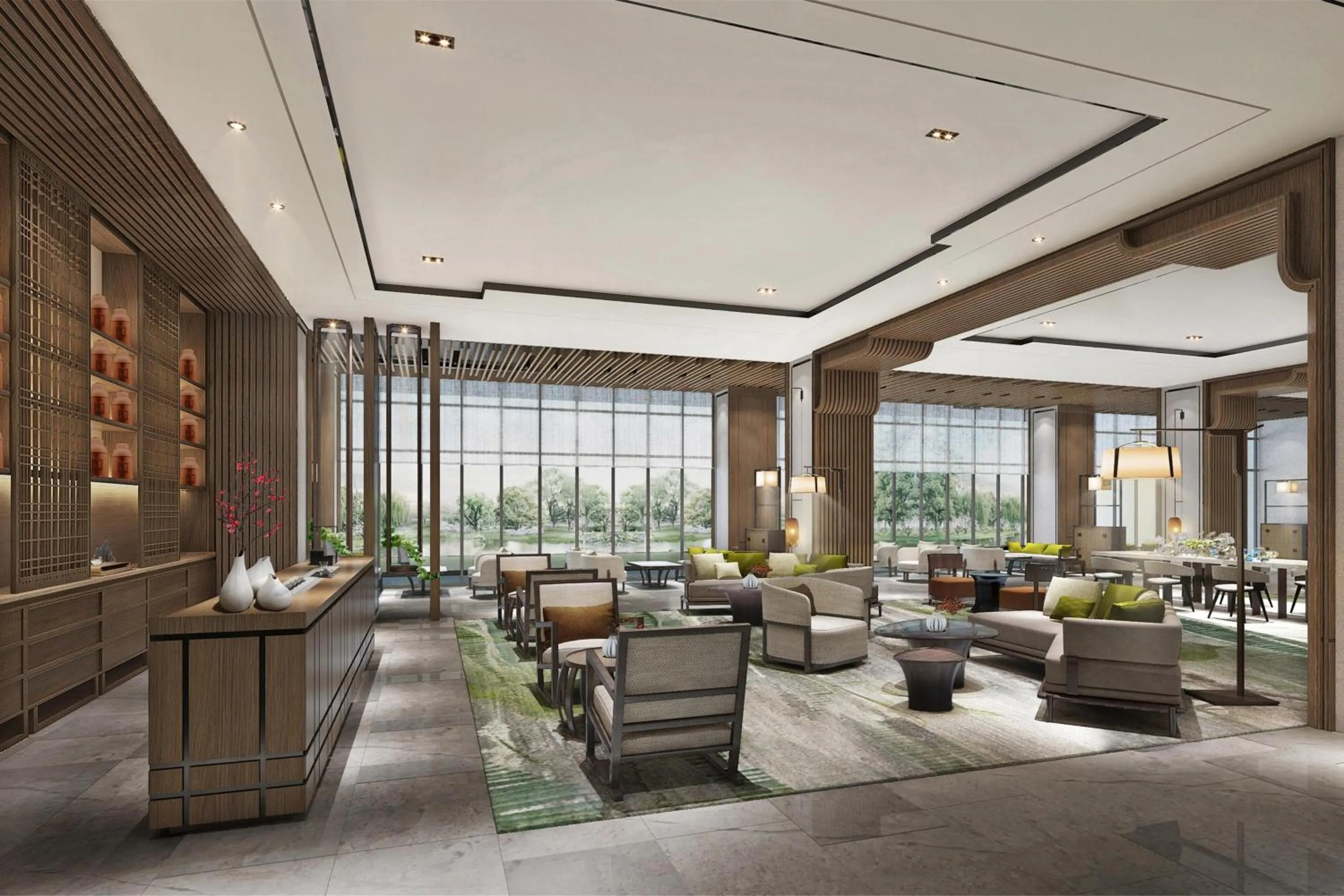 Lobby or reception in Four Points by Sheraton Suzhou, Wuzhong