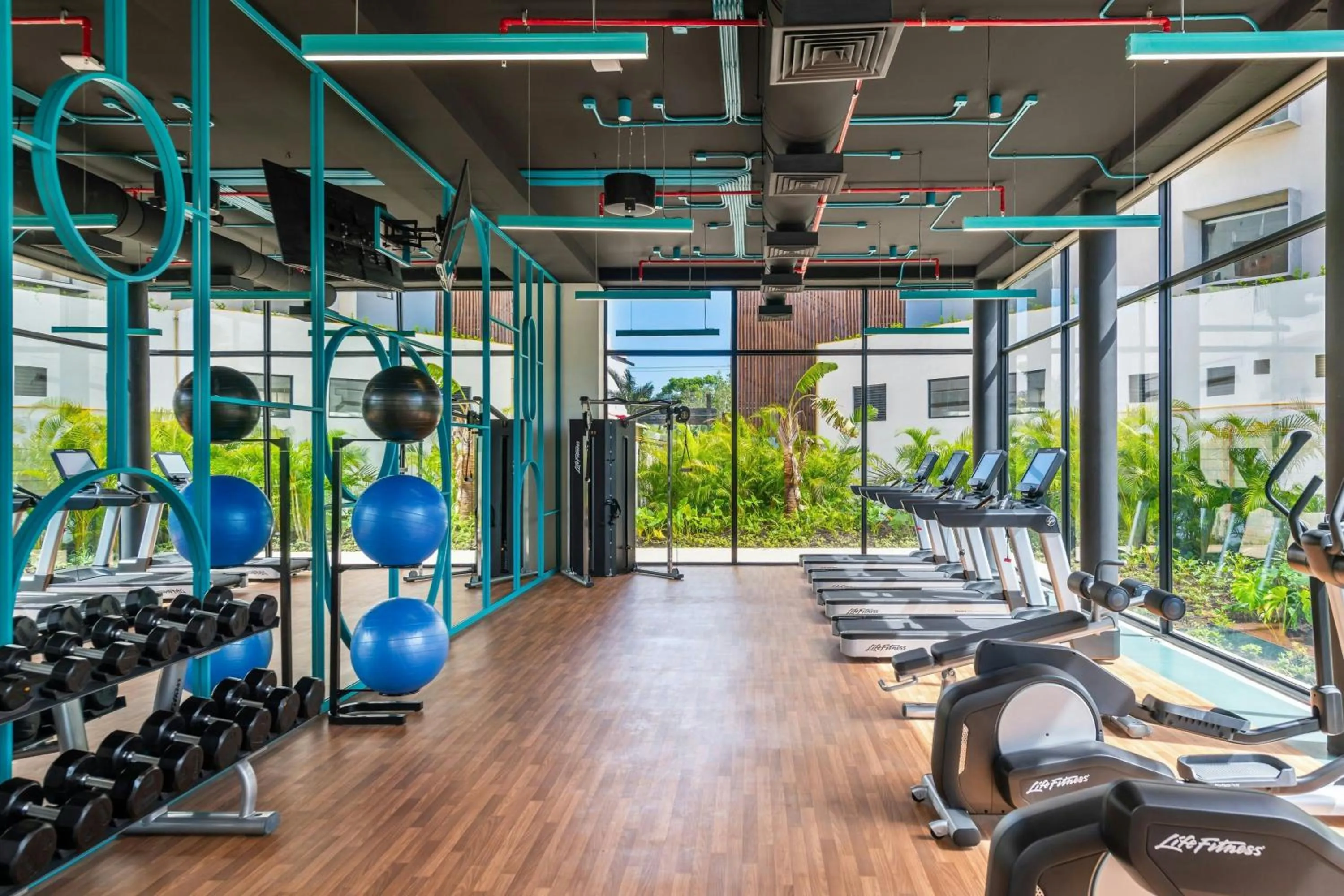 Fitness centre/facilities in Aloft Tulum
