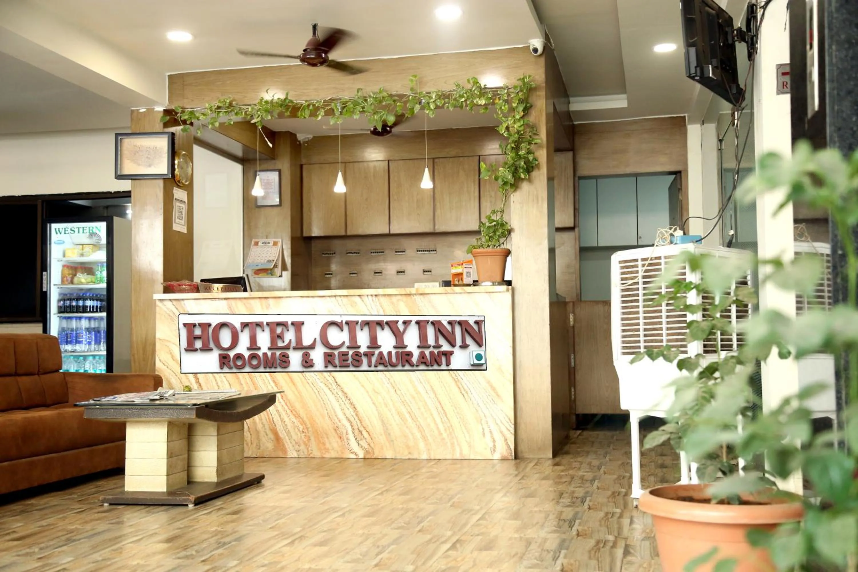 Lobby or reception in Hotel City Inn