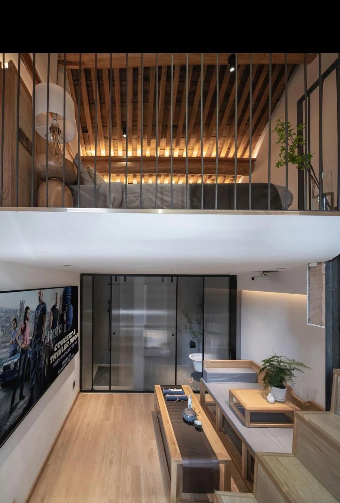 Seating area in Beijing No 5 Courtyard