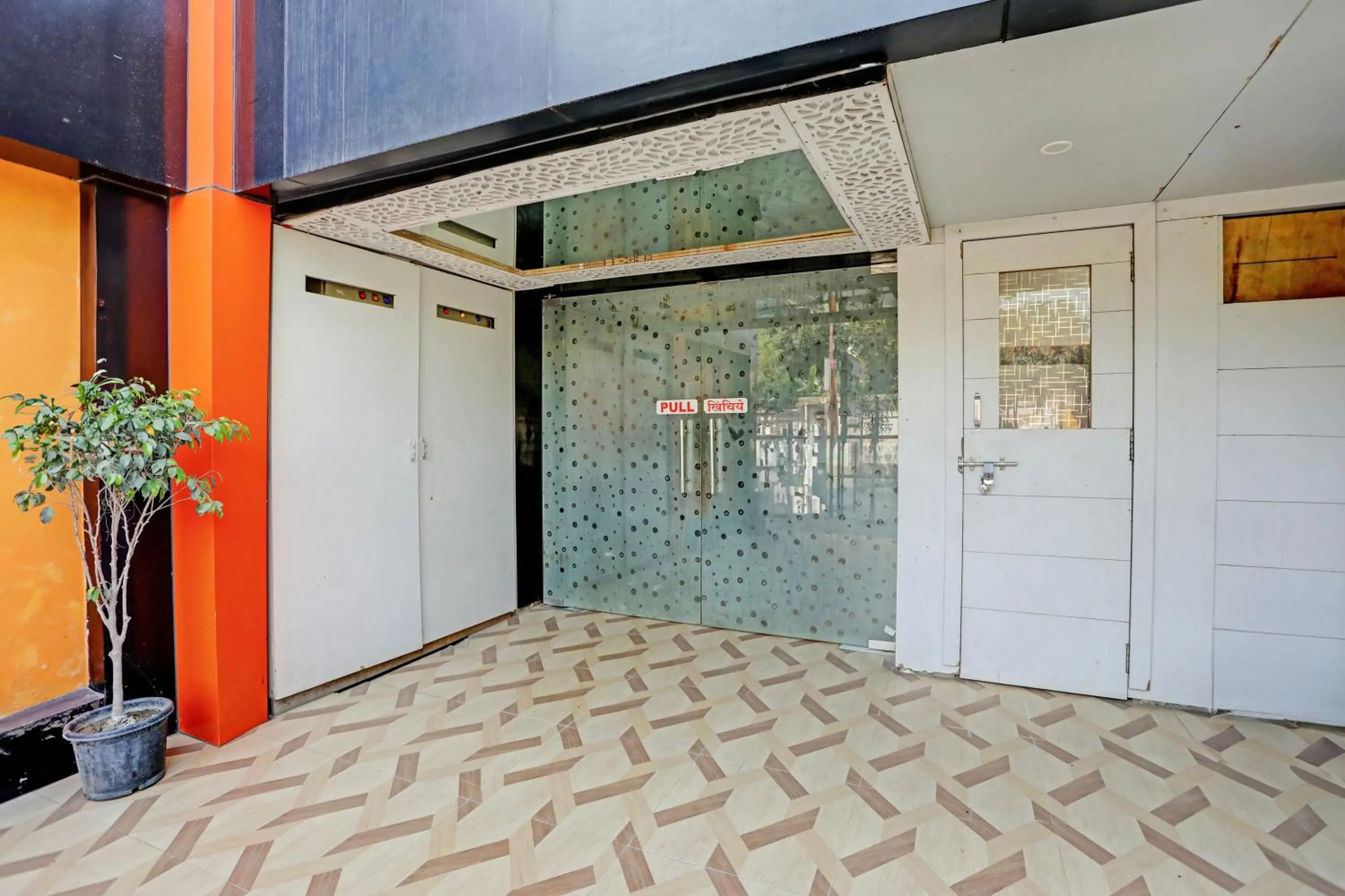 Facade/entrance in Super Hotel O Hyderabad Gate IIT BHU