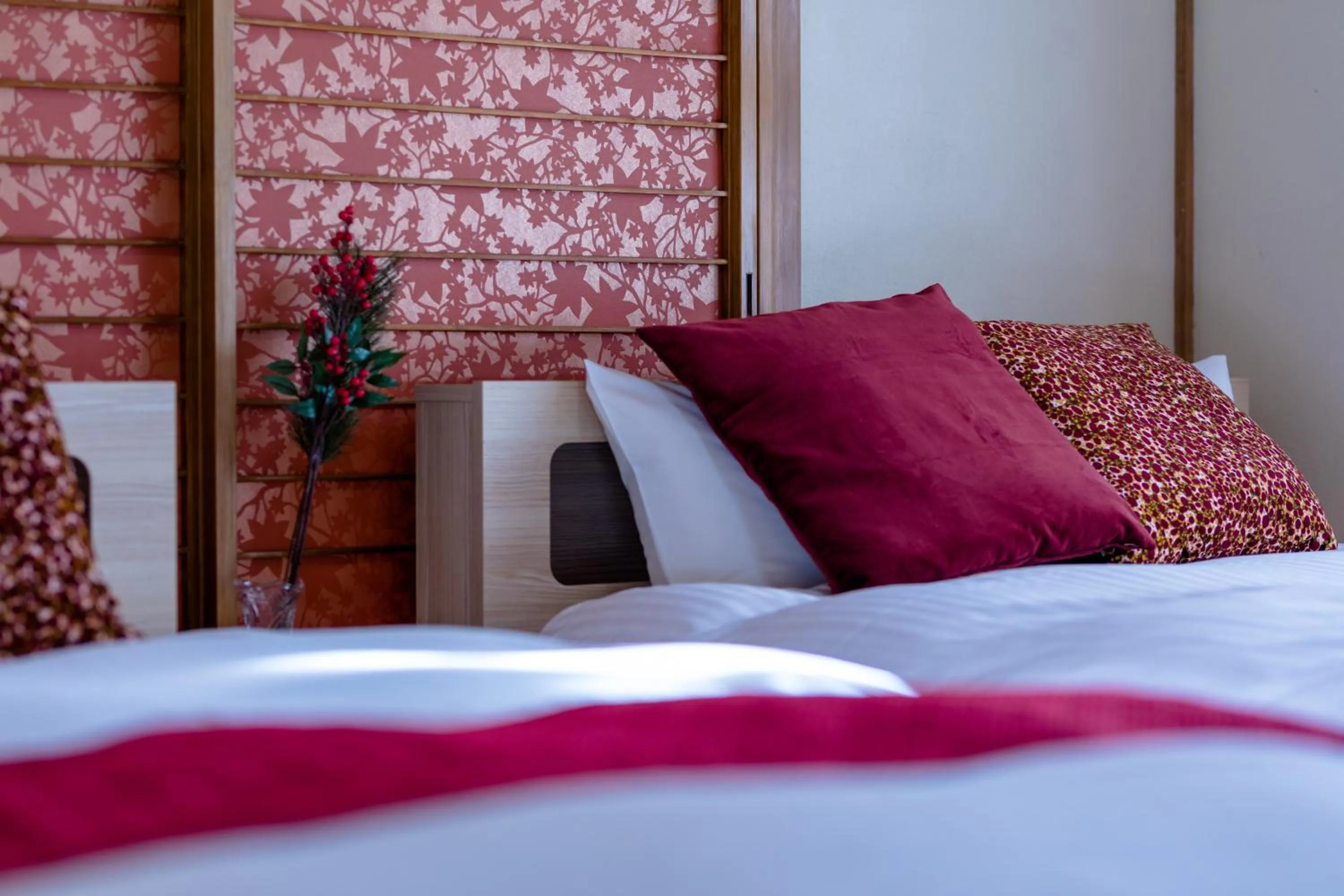 Bed in Villa RAKUWA Bettei