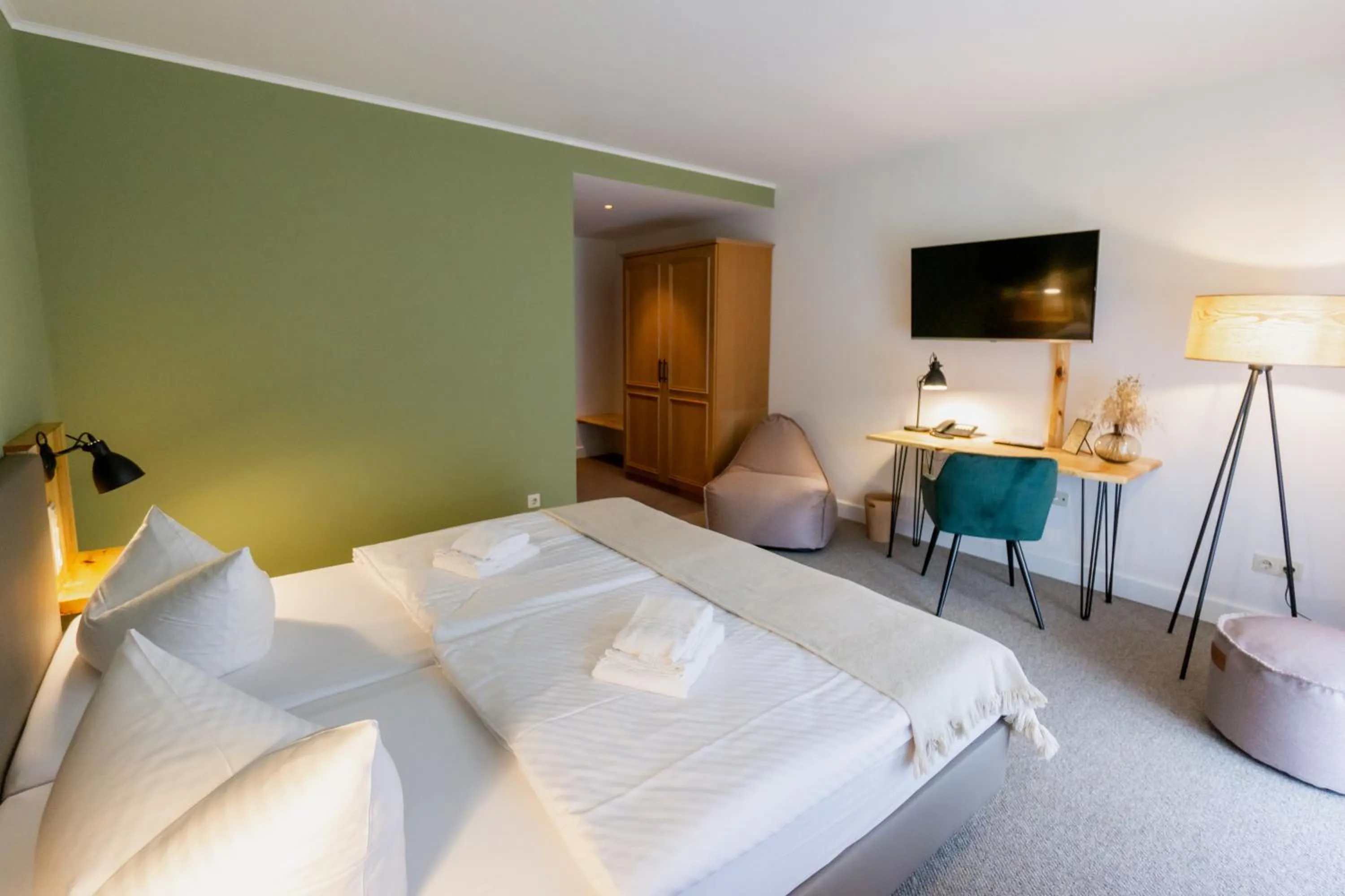 Photo of the whole room, Bed in Waldhotel Eiche