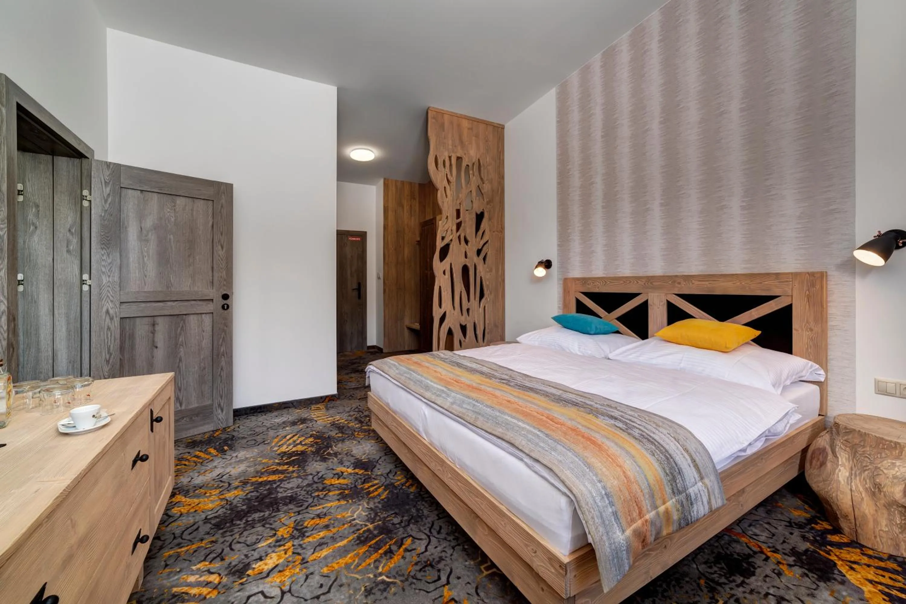 Photo of the whole room, Bed in Hotel Strachan Family Jasná