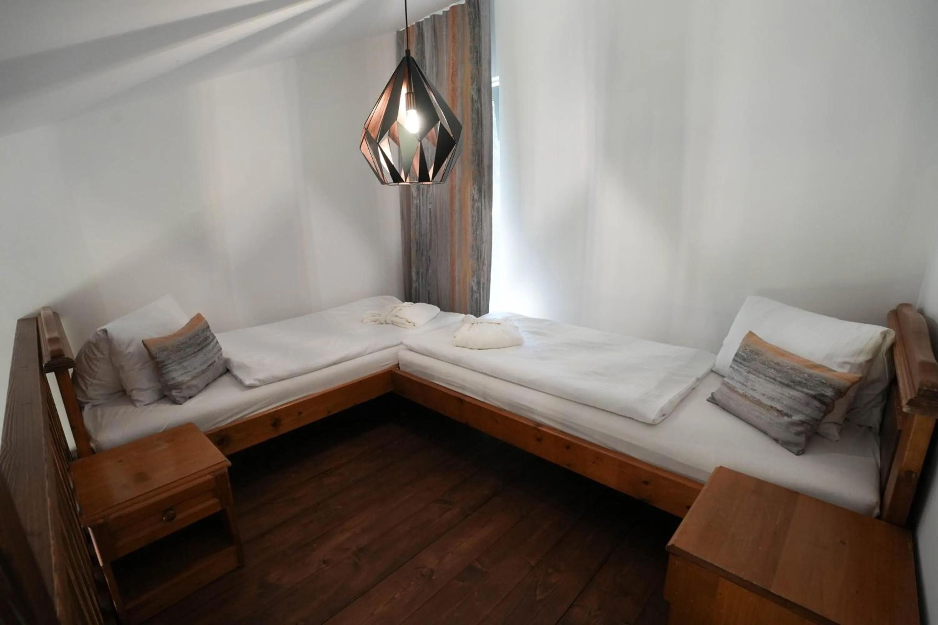 Bedroom, Bed in Hotel Strachan Family Jasná