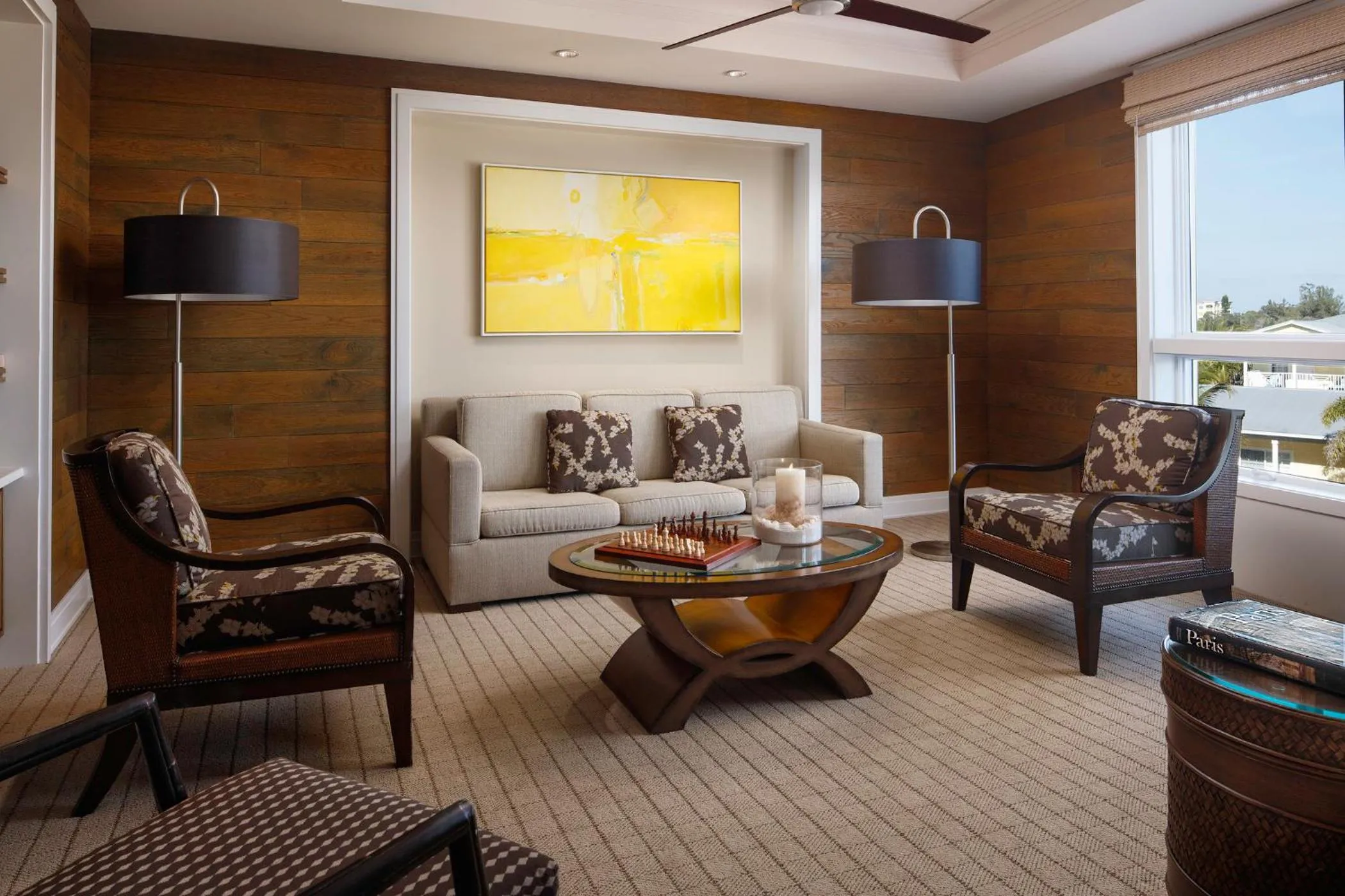 Seating area in The Residences on Siesta Key Beach by Hyatt Vacation Club