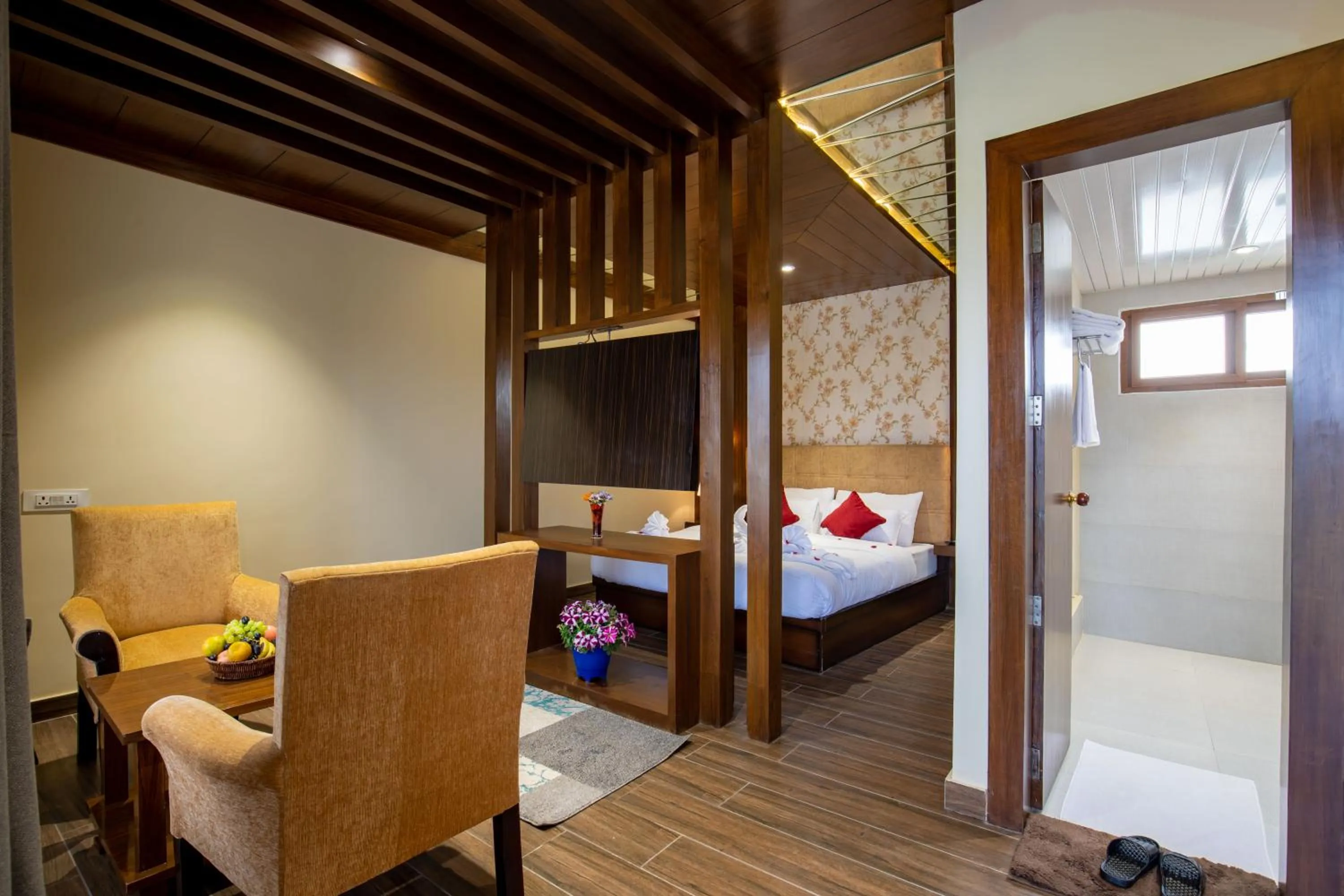 Photo of the whole room, Bed in Lumbini Palace Resort