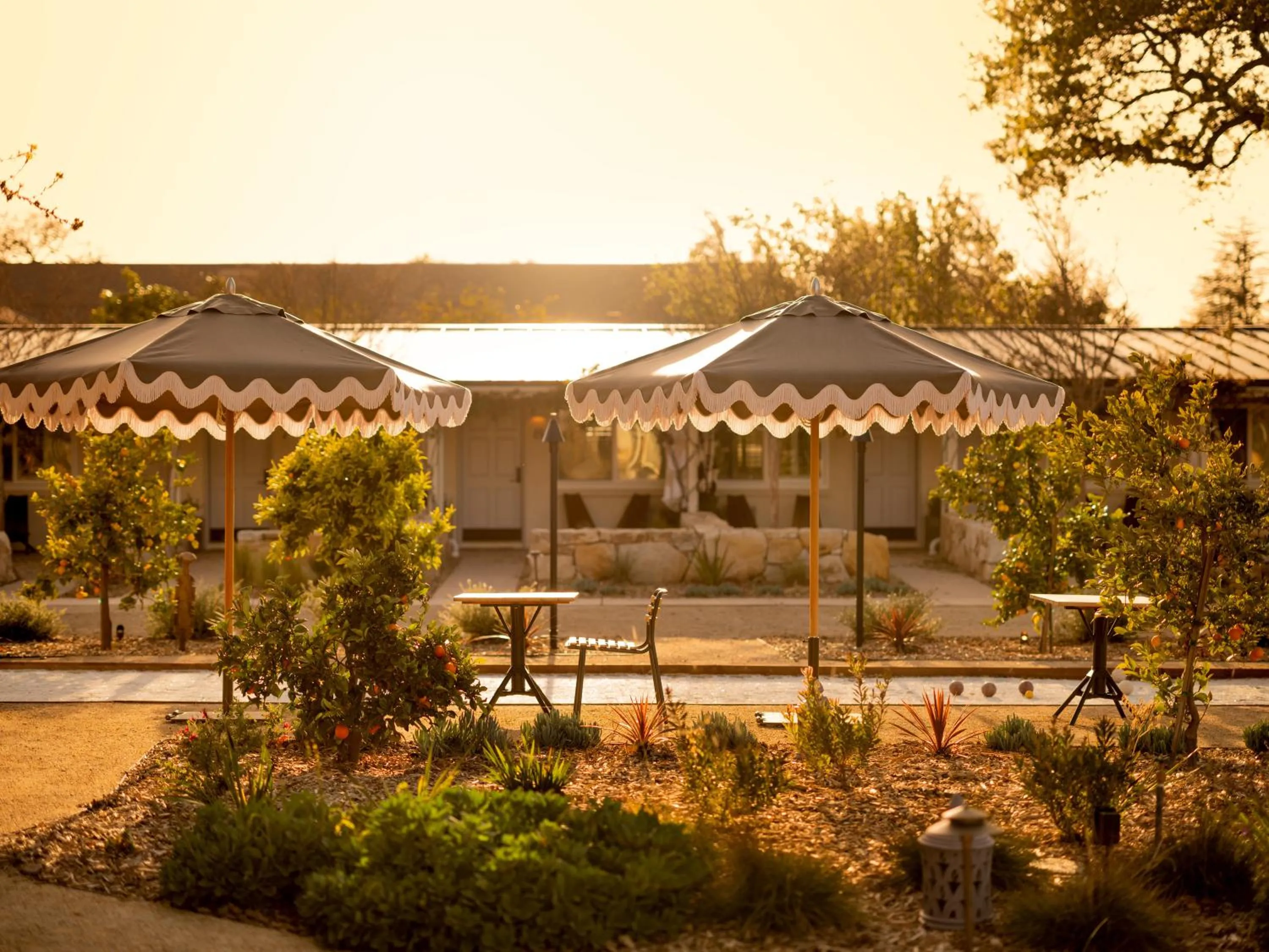 Inner courtyard view in Hotel Ynez