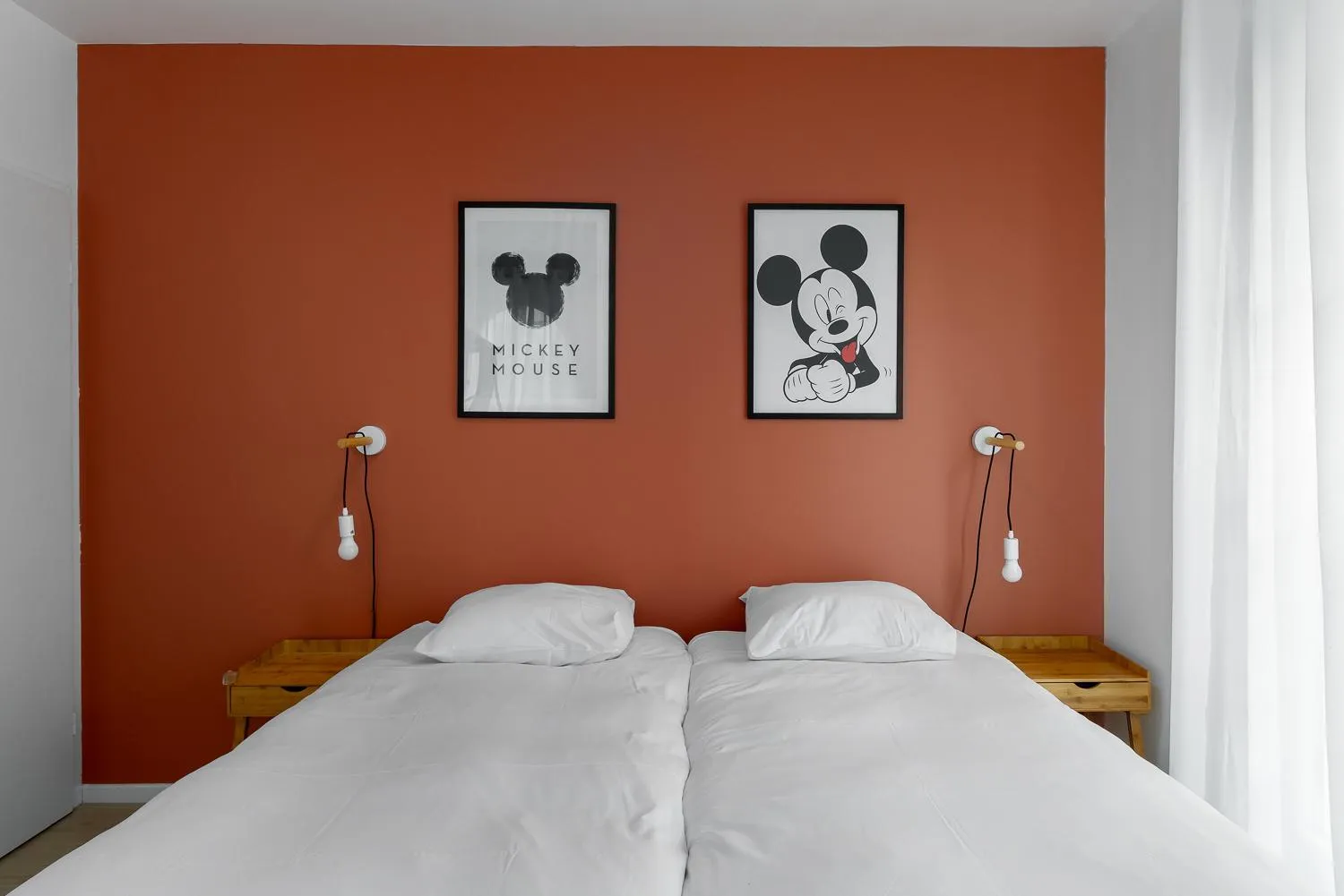 Bed in Apartment 2 Bedroomed Near Disneyland Paris with Garden Parking at Serris