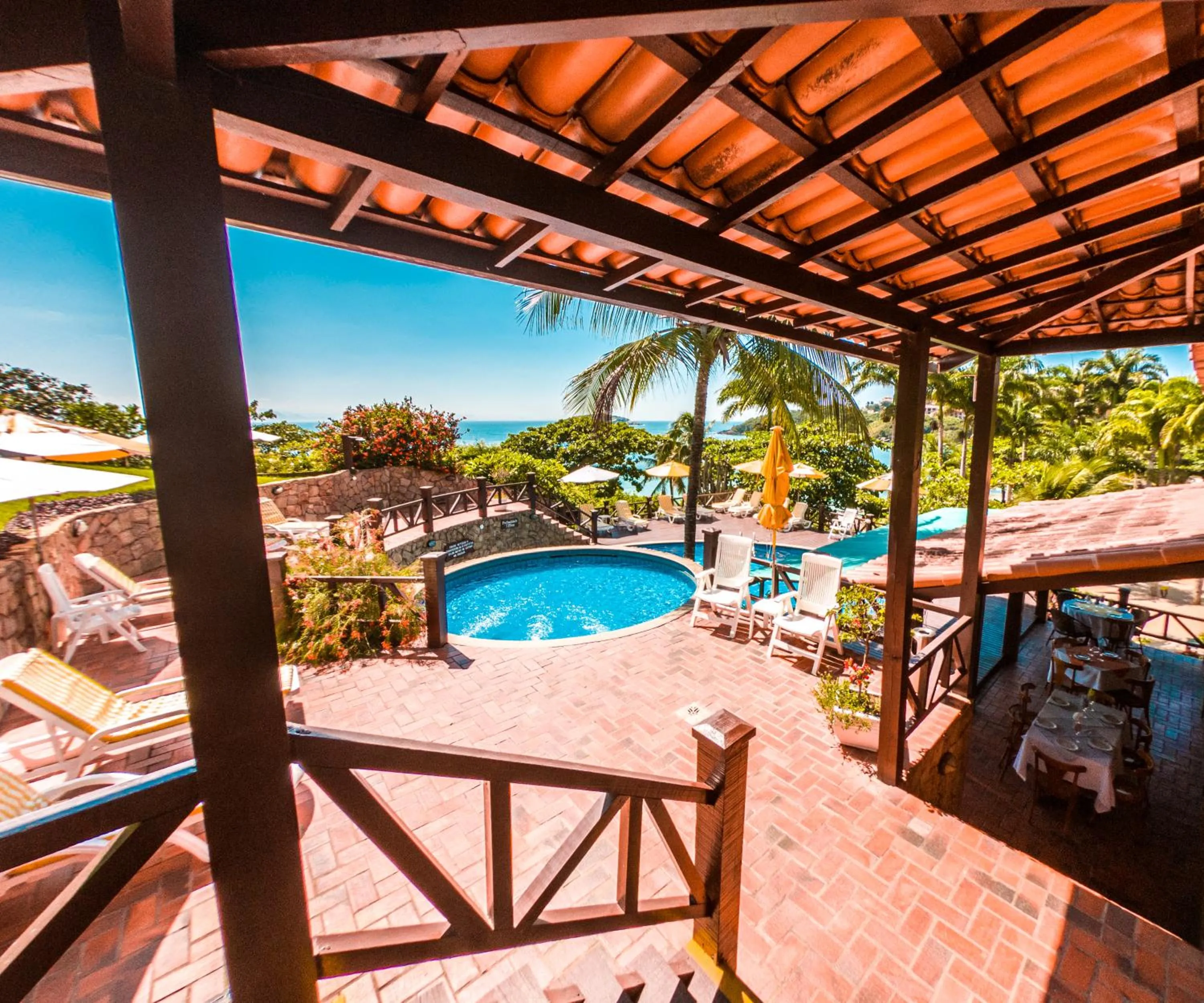 Pool view in La Boheme Hotel e Apart Hotel