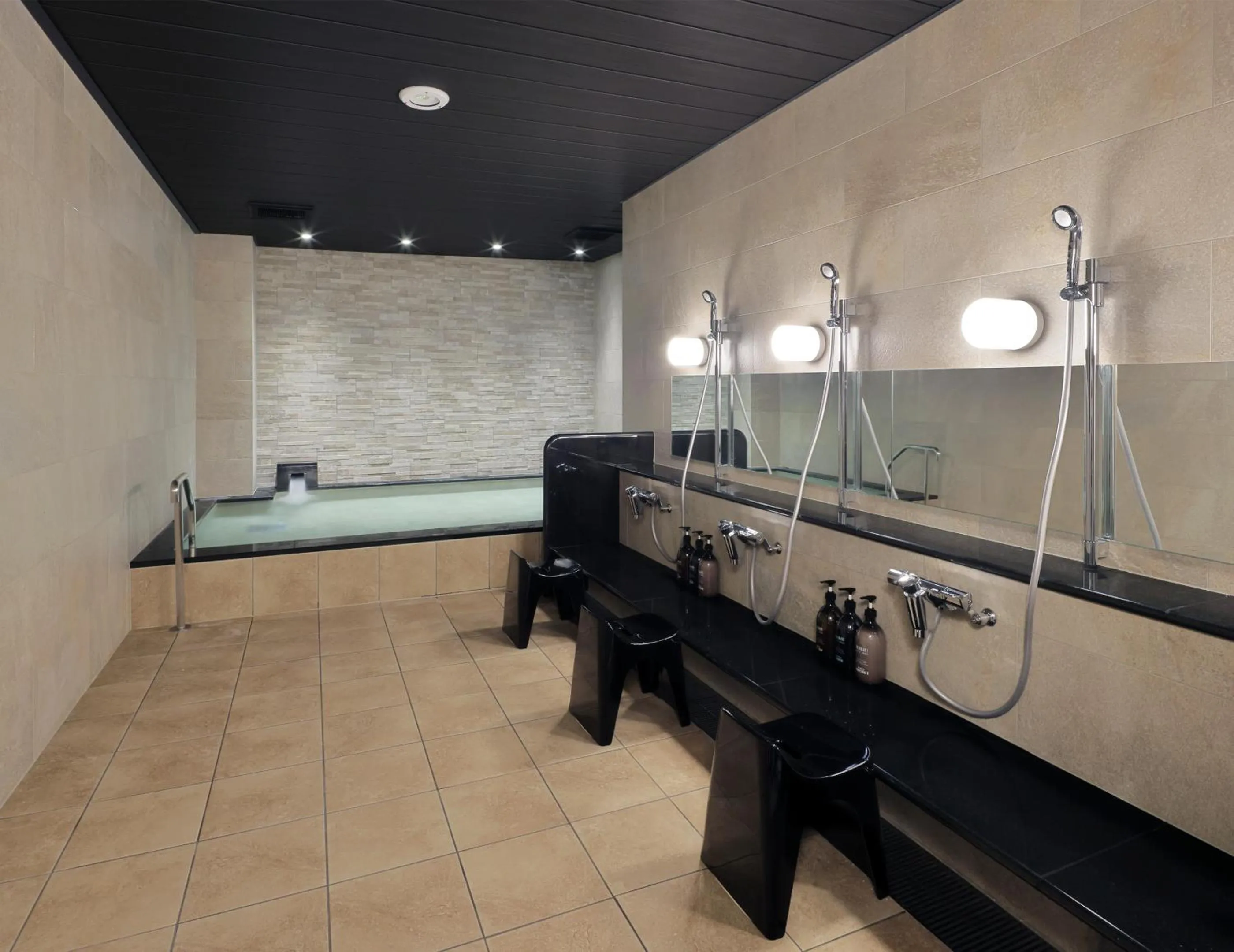 Public Bath, Bed in Hotel SUI Kobe Sannomiya by ABEST