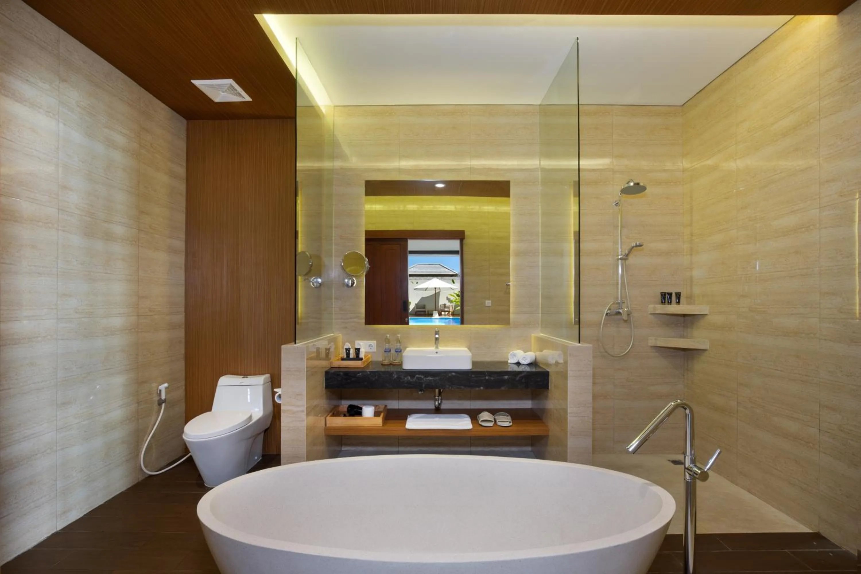 Shower in The Claremont Luxury Villas