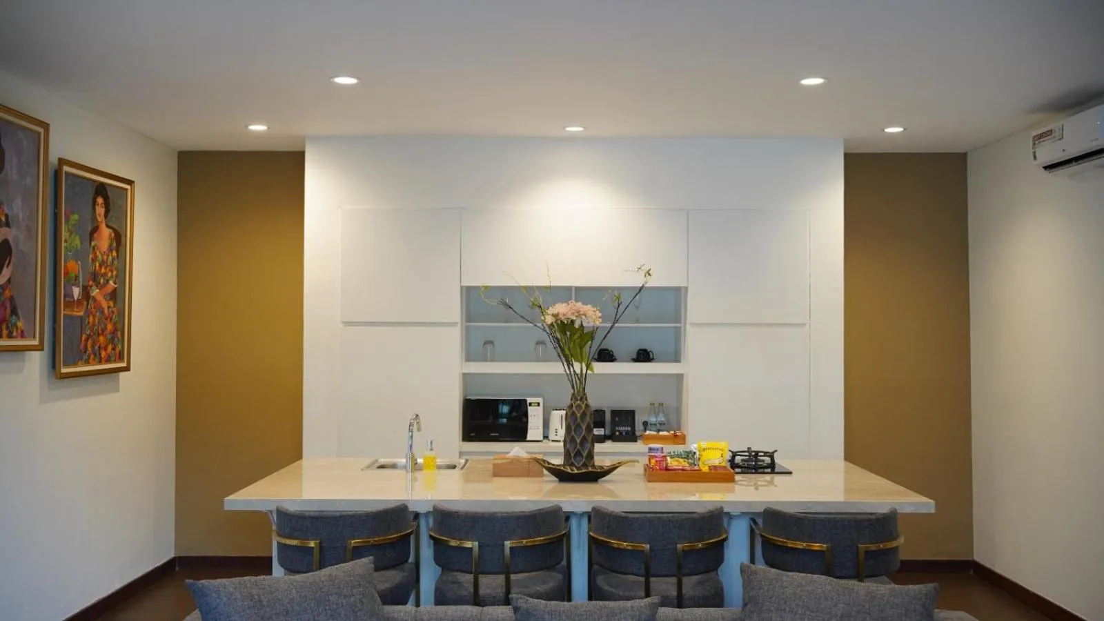 Dining area in The Claremont Luxury Villas