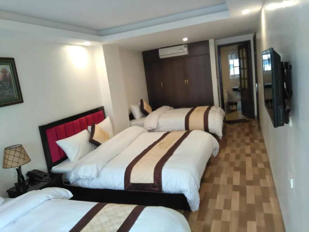 Bed in SAPA KING HOTEL HUNG VUONG HOTEl