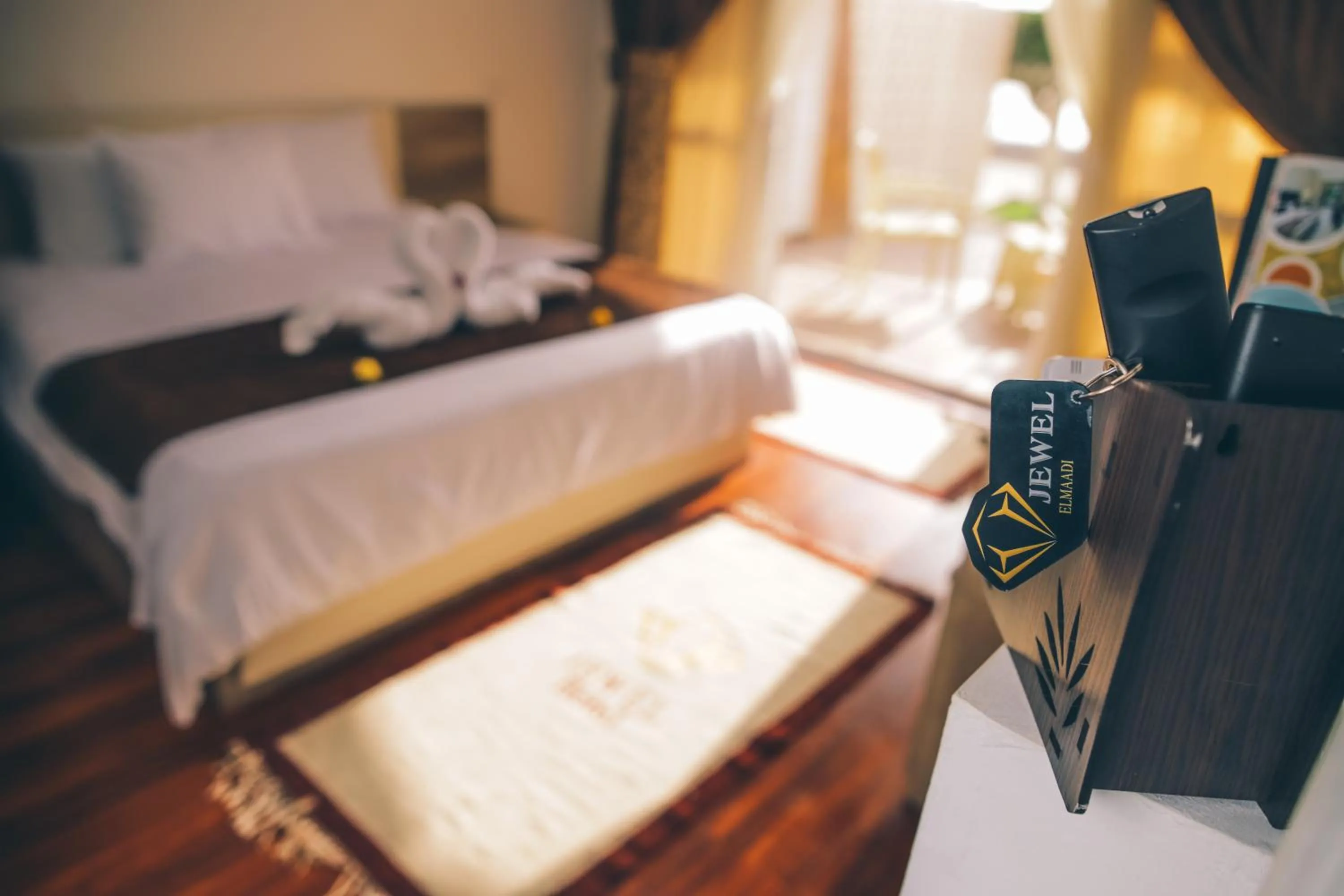 Bed in Jewel Maadi Cabins and Club