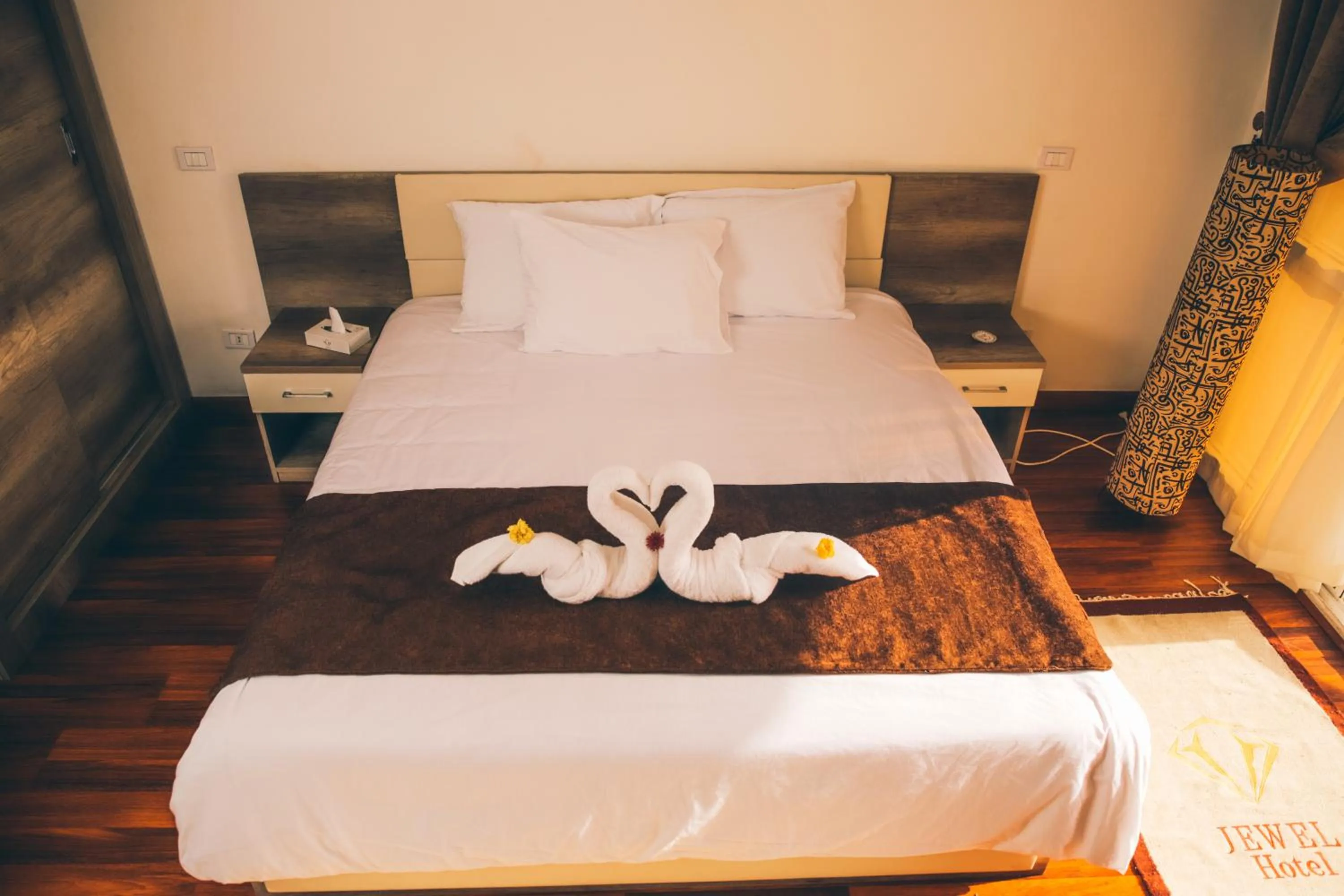 Bed in Jewel Maadi Cabins and Club