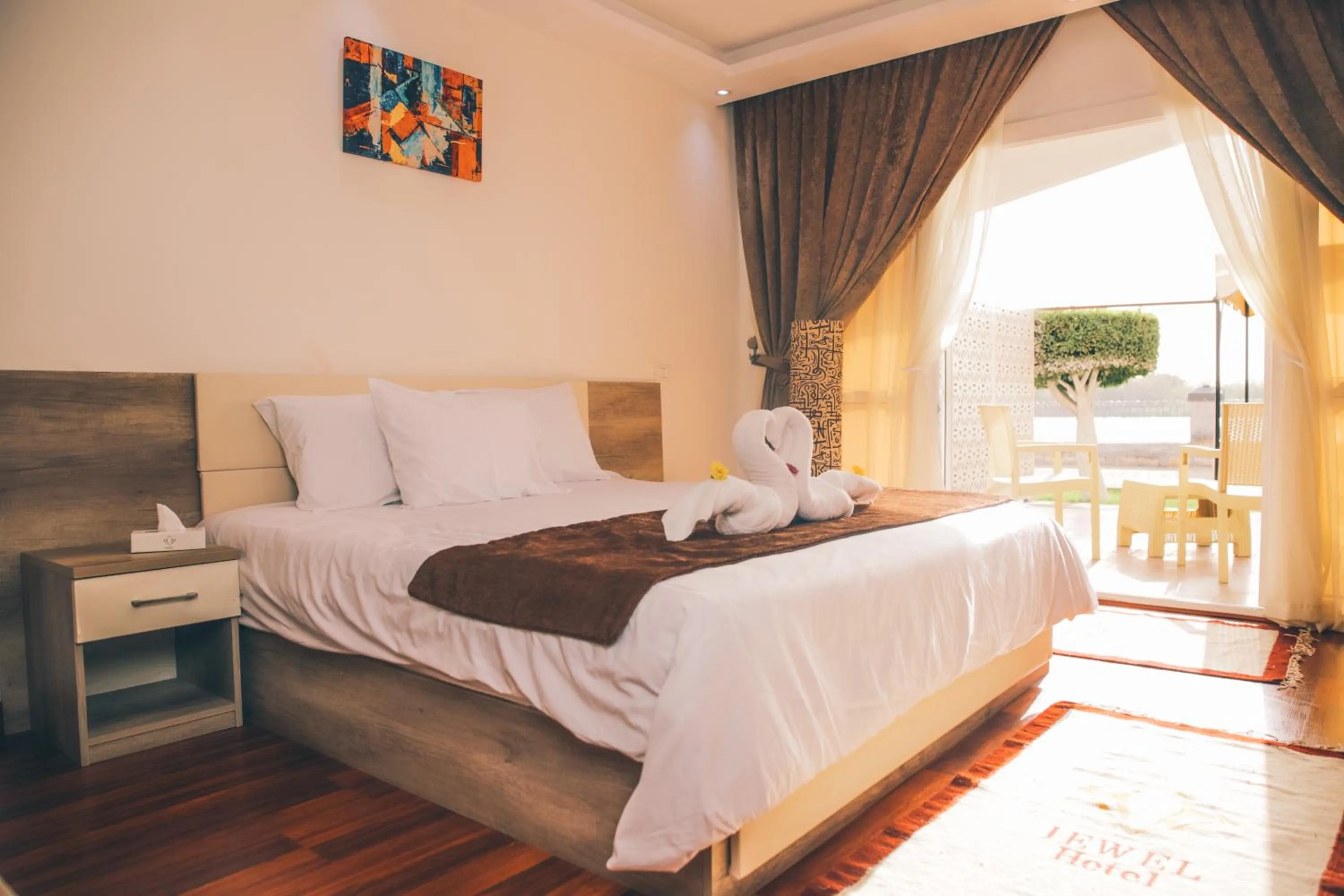 Bed in Jewel Maadi Cabins and Club