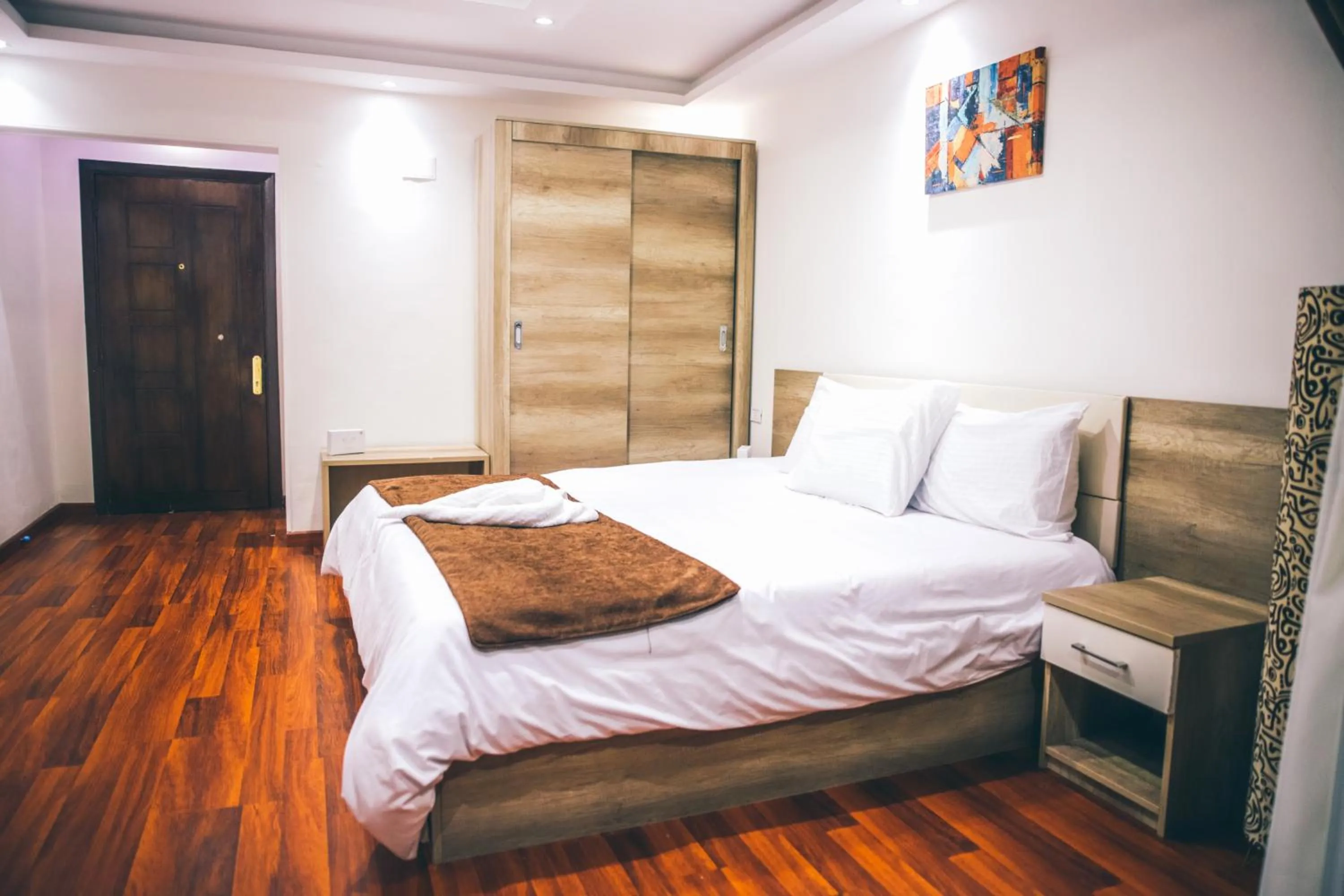 Bed in Jewel Maadi Cabins and Club