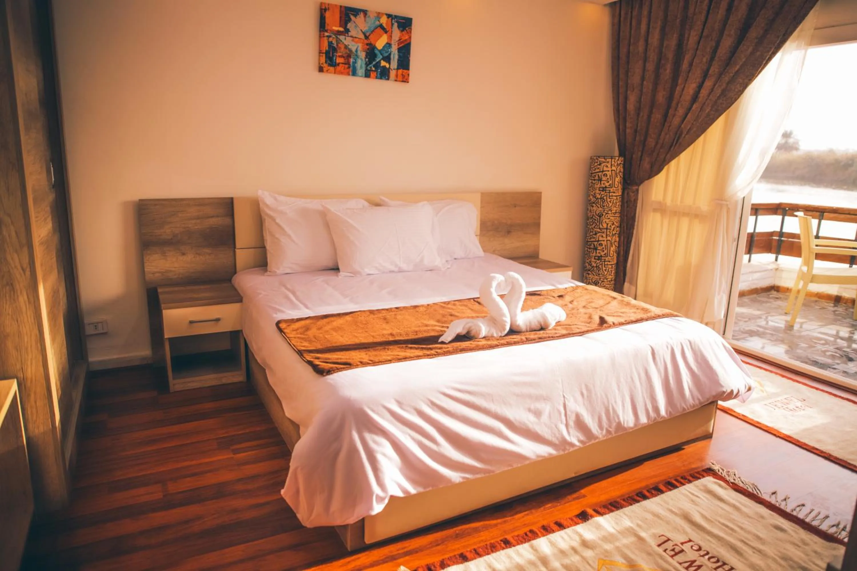 Bed in Jewel Maadi Cabins and Club