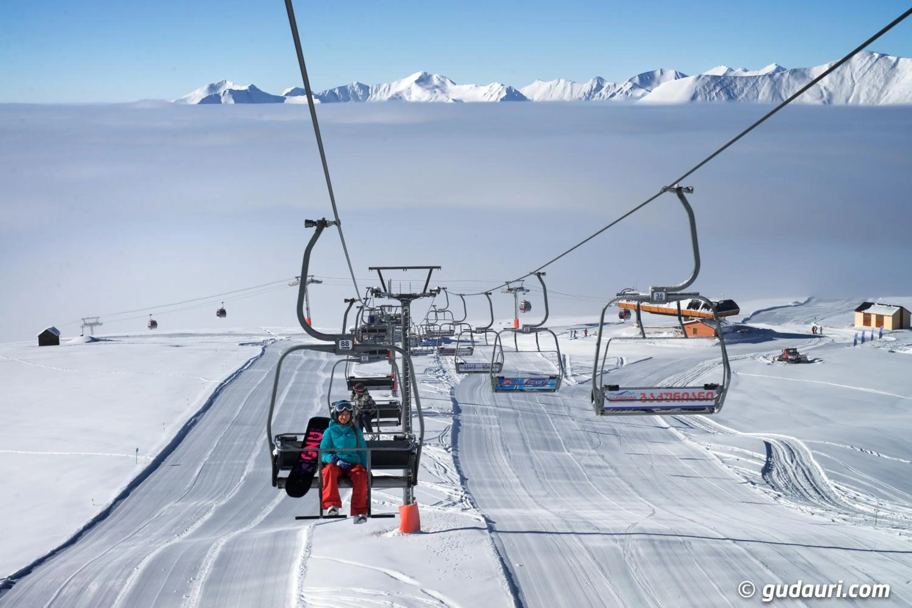 Skiing in New Gudauri Four Seasons F4 by Gudauri Travel