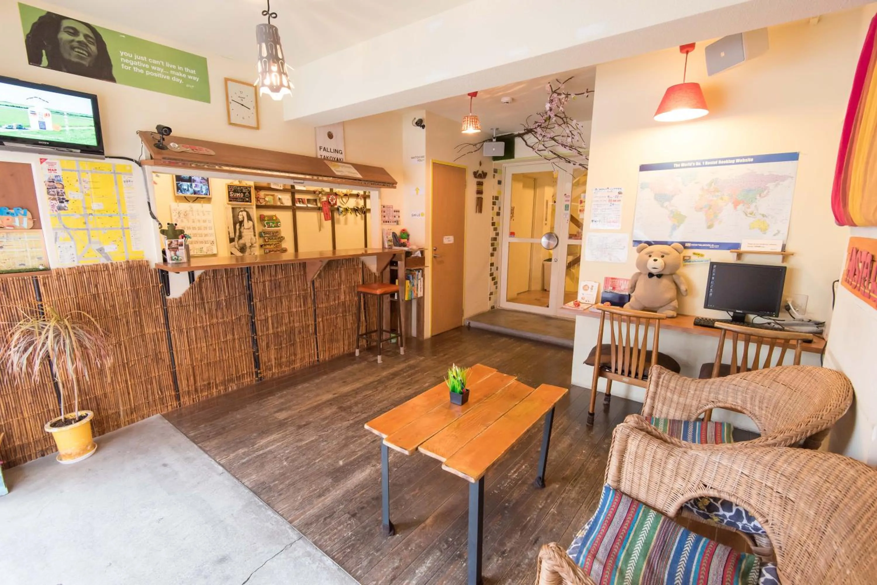 Lobby or reception in Hostel Q