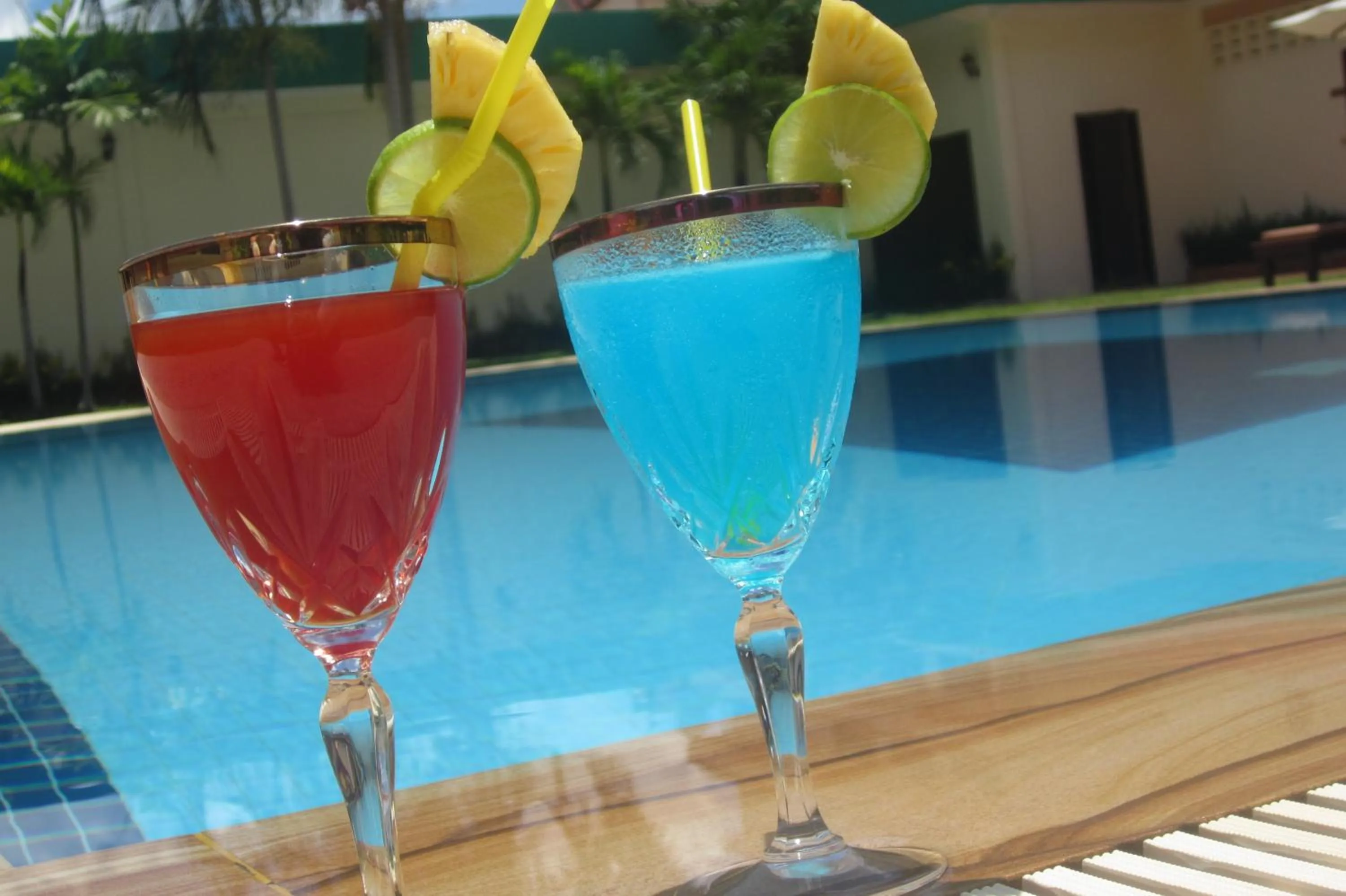 Pool view in City Angkor Hotel