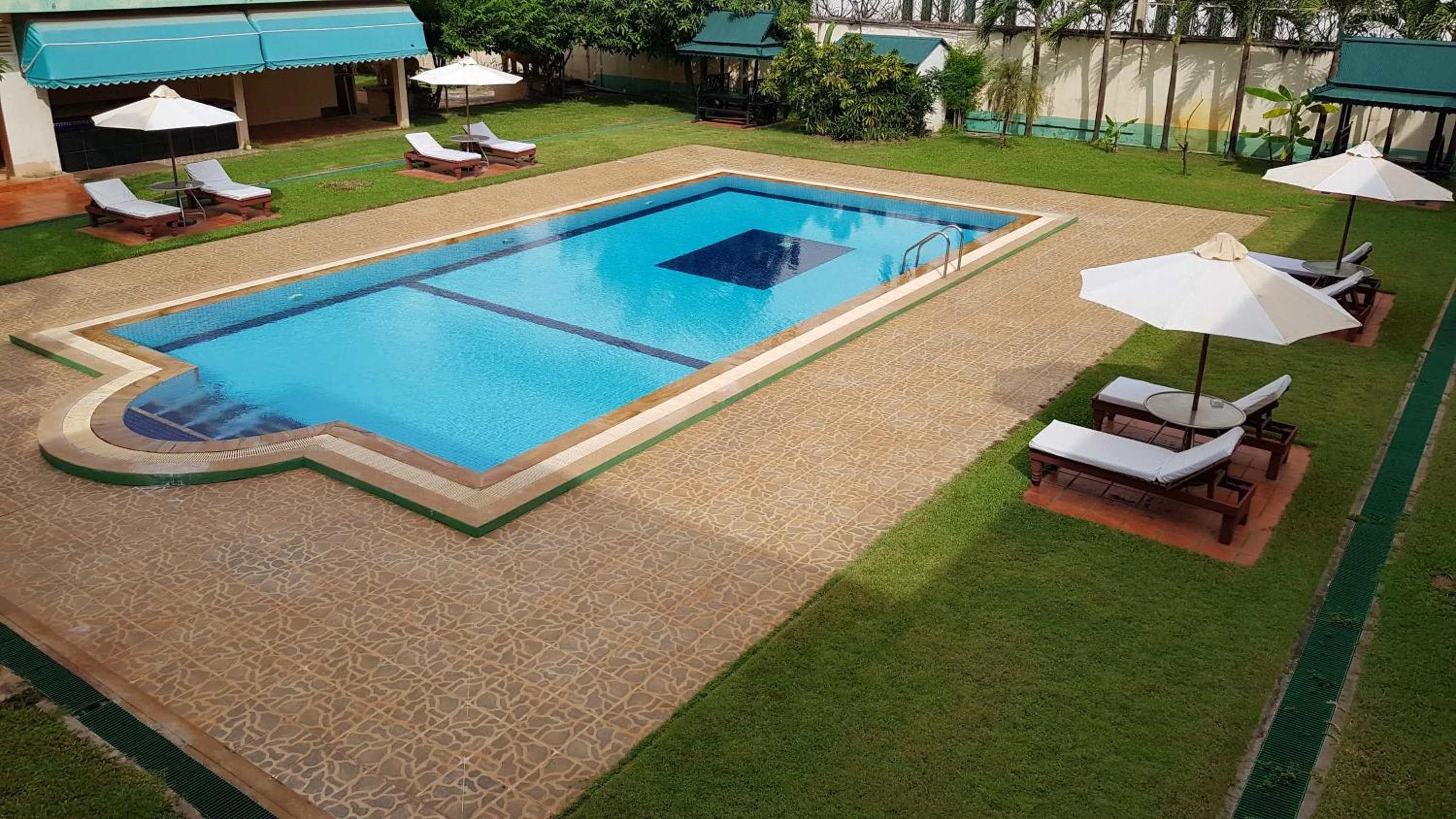 Pool view in City Angkor Hotel