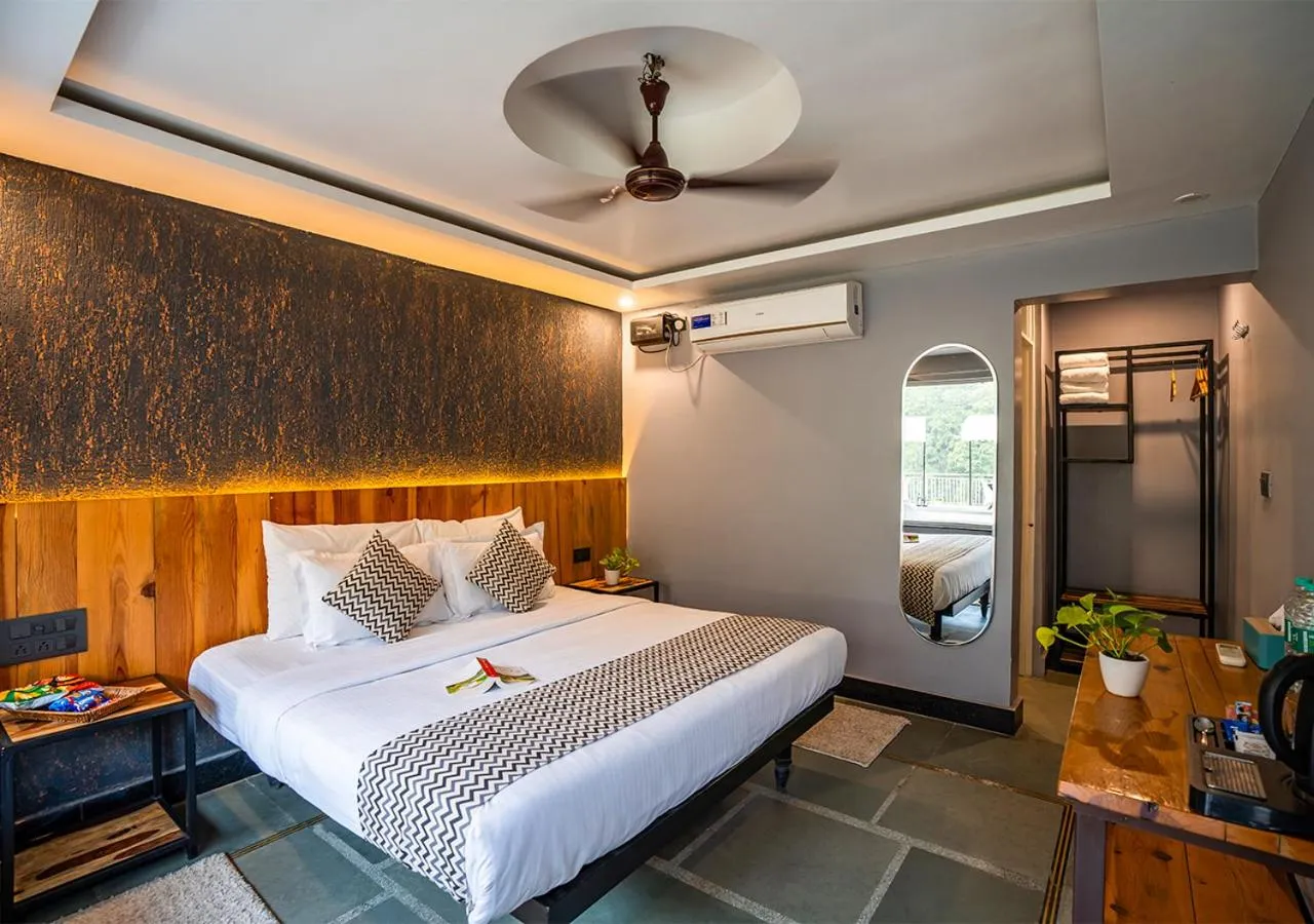 Bed in Moustache Rishikesh Riverside Resort