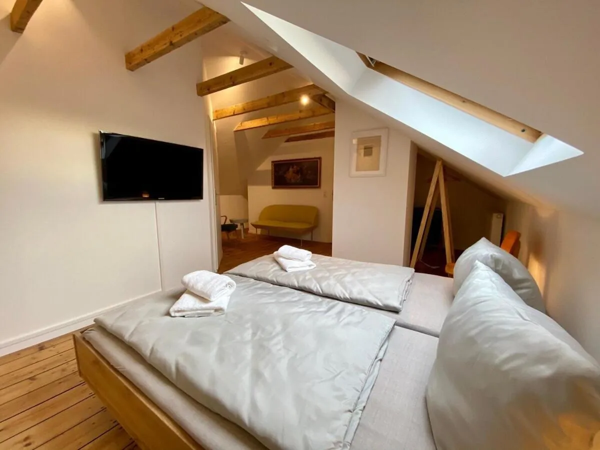 Bedroom, Bed in Ferienhaus Chemnitz