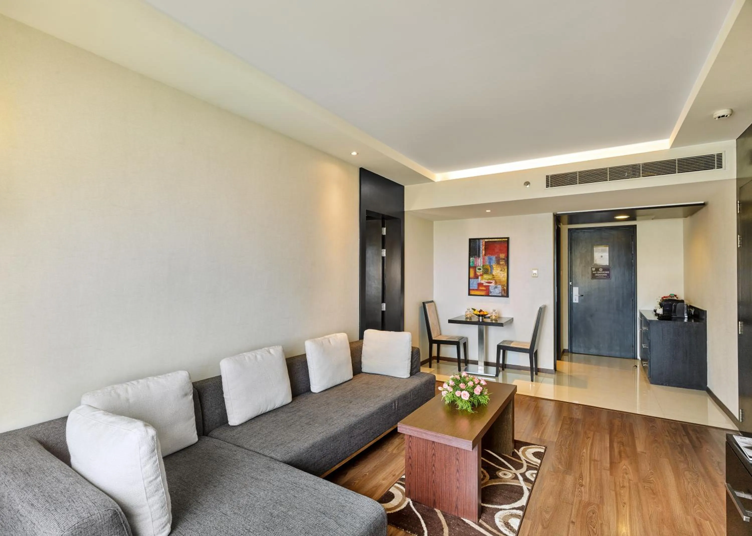 Seating area in HYCINTH Hotels