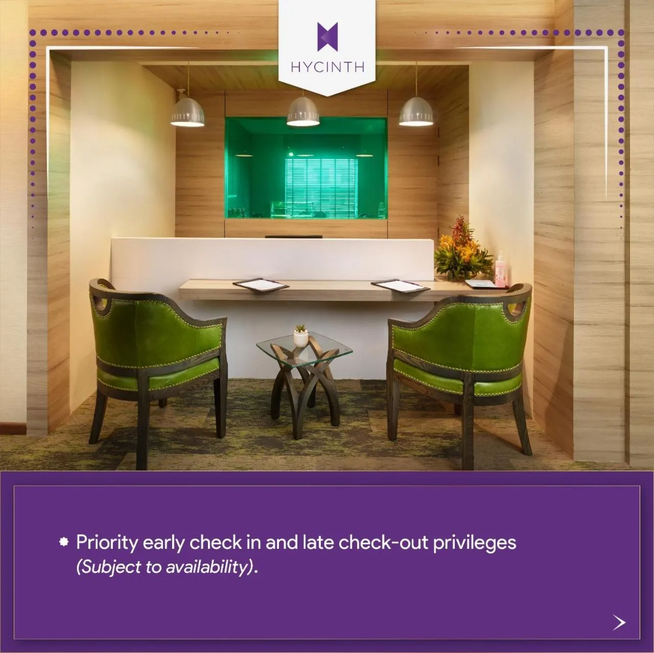 Lobby or reception in HYCINTH Hotels