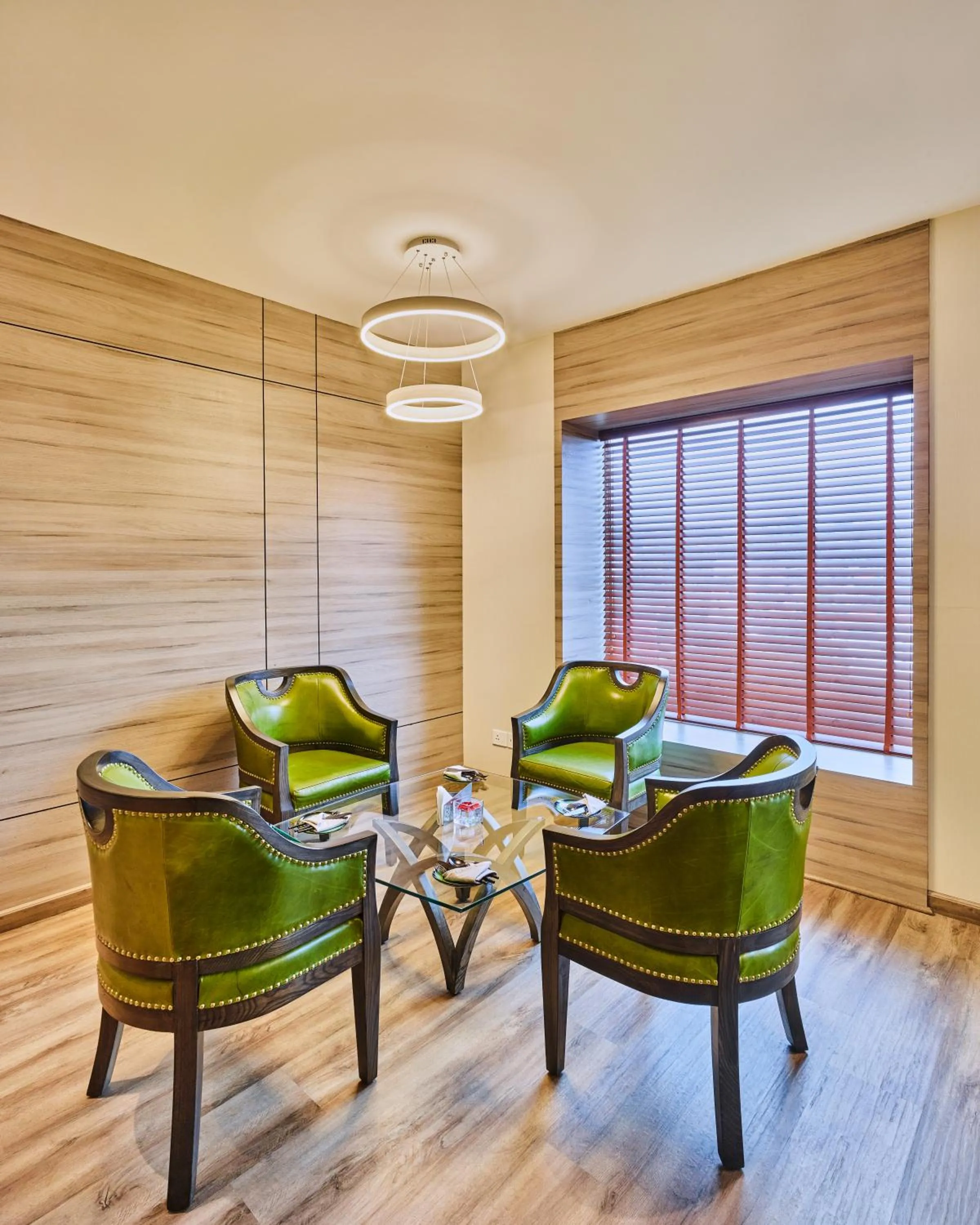 Seating area in HYCINTH Hotels