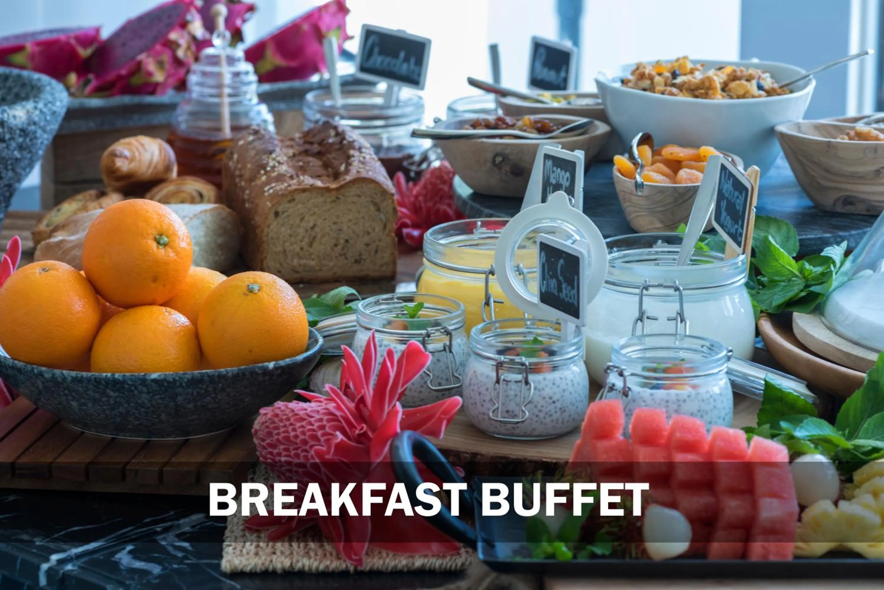 Continental breakfast in Cove 55