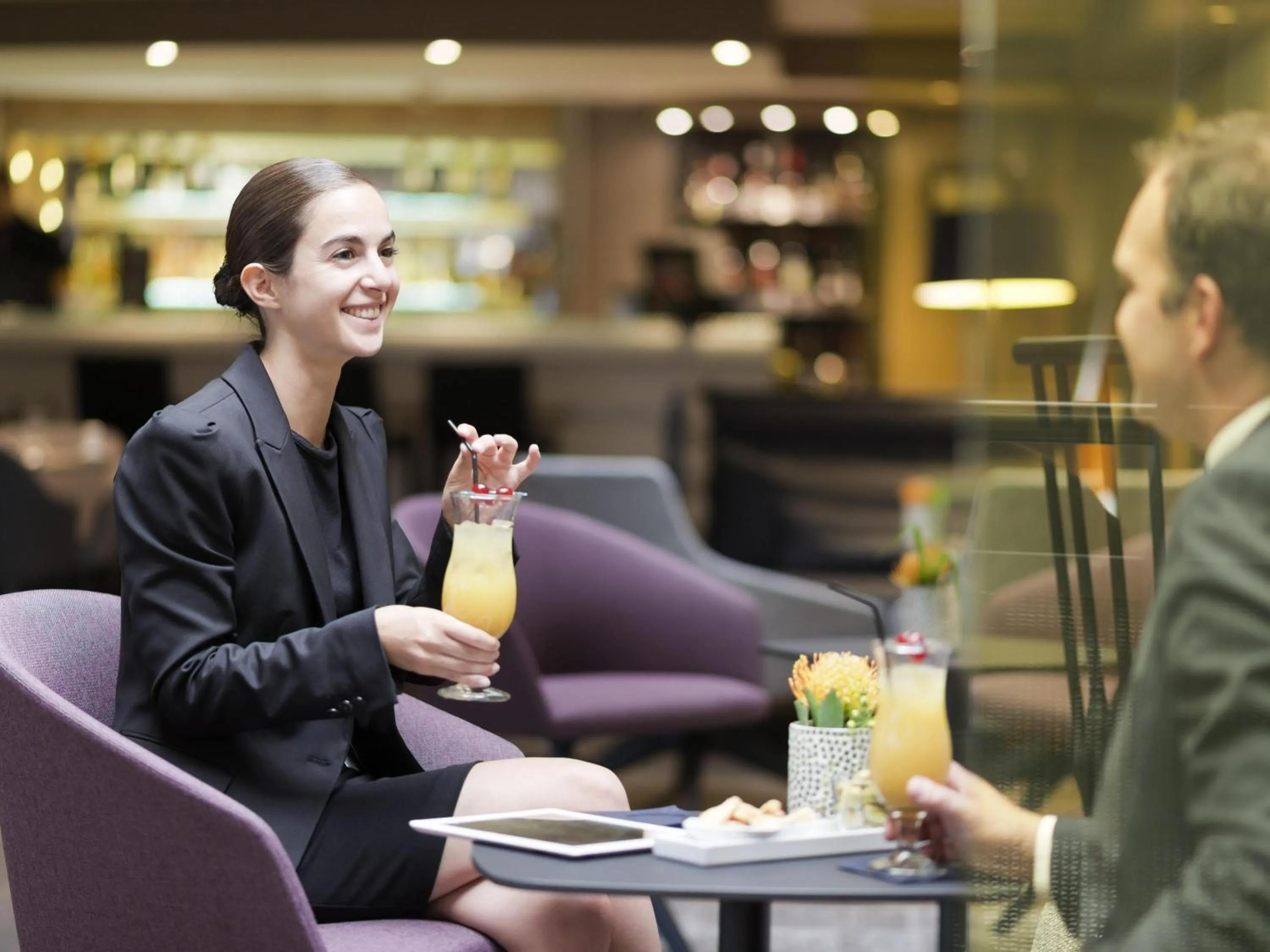 Lounge or bar in Novotel Genève Centre