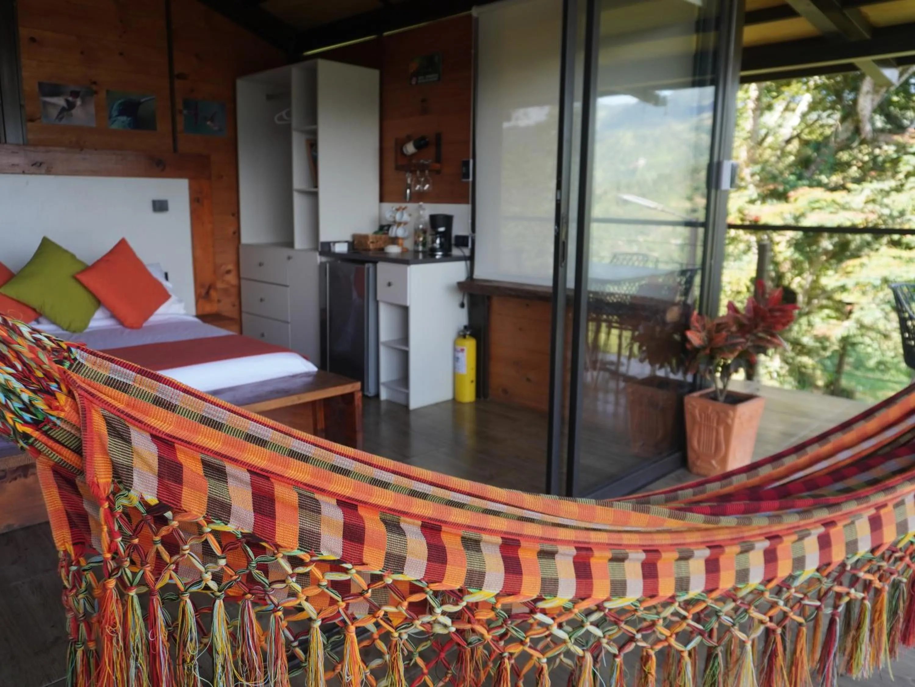 Bed in Natubri Ecohotel