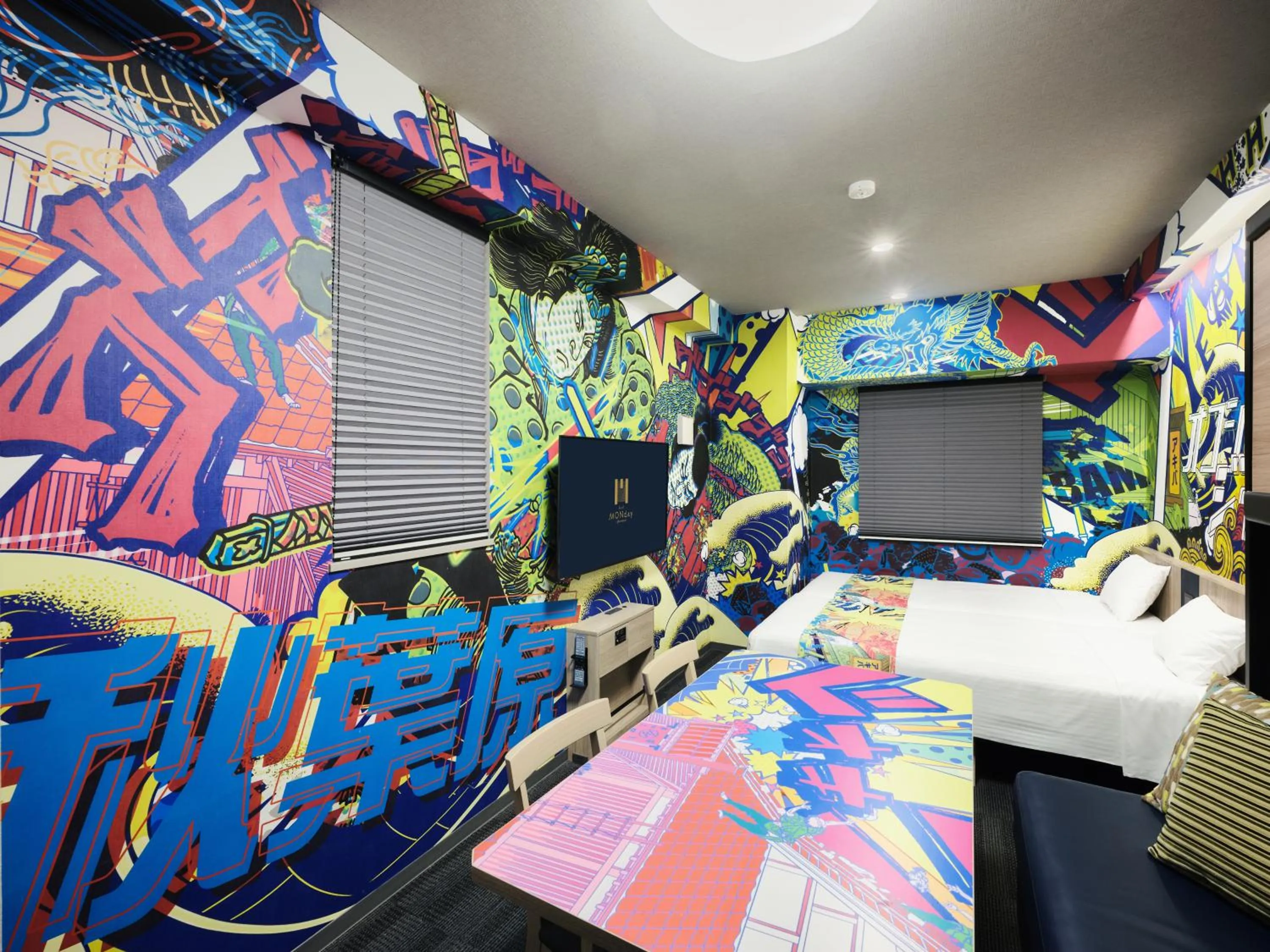 Bed in MONday Apart Asakusabashi Akihabara