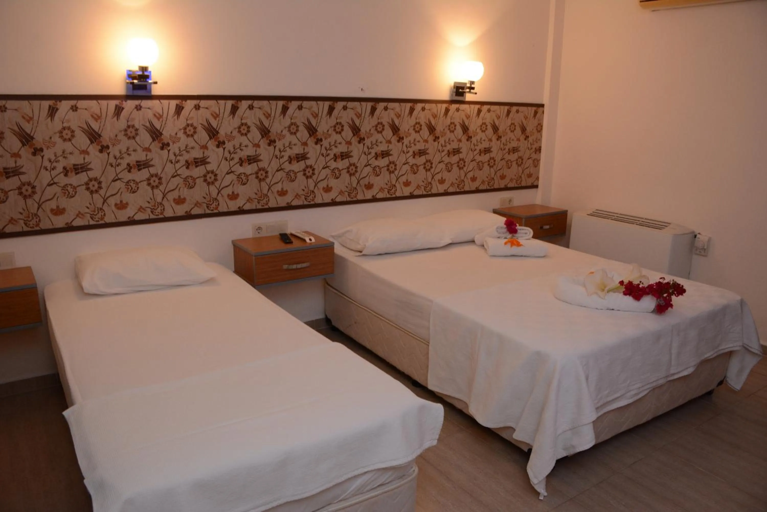 Bed in Manolya Hotel