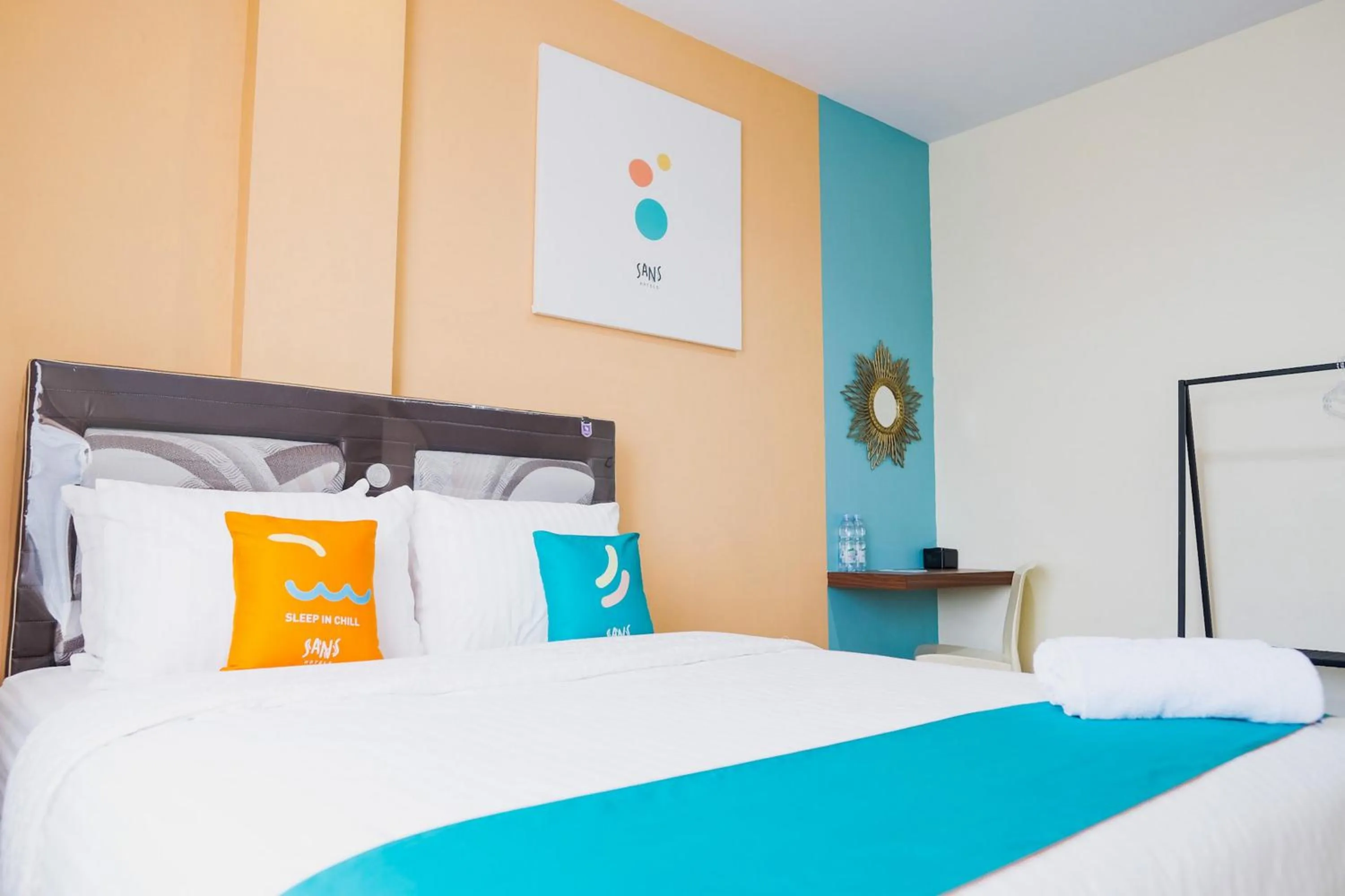 Bedroom, Bed in Sans Hotel Cemara Asri Medan