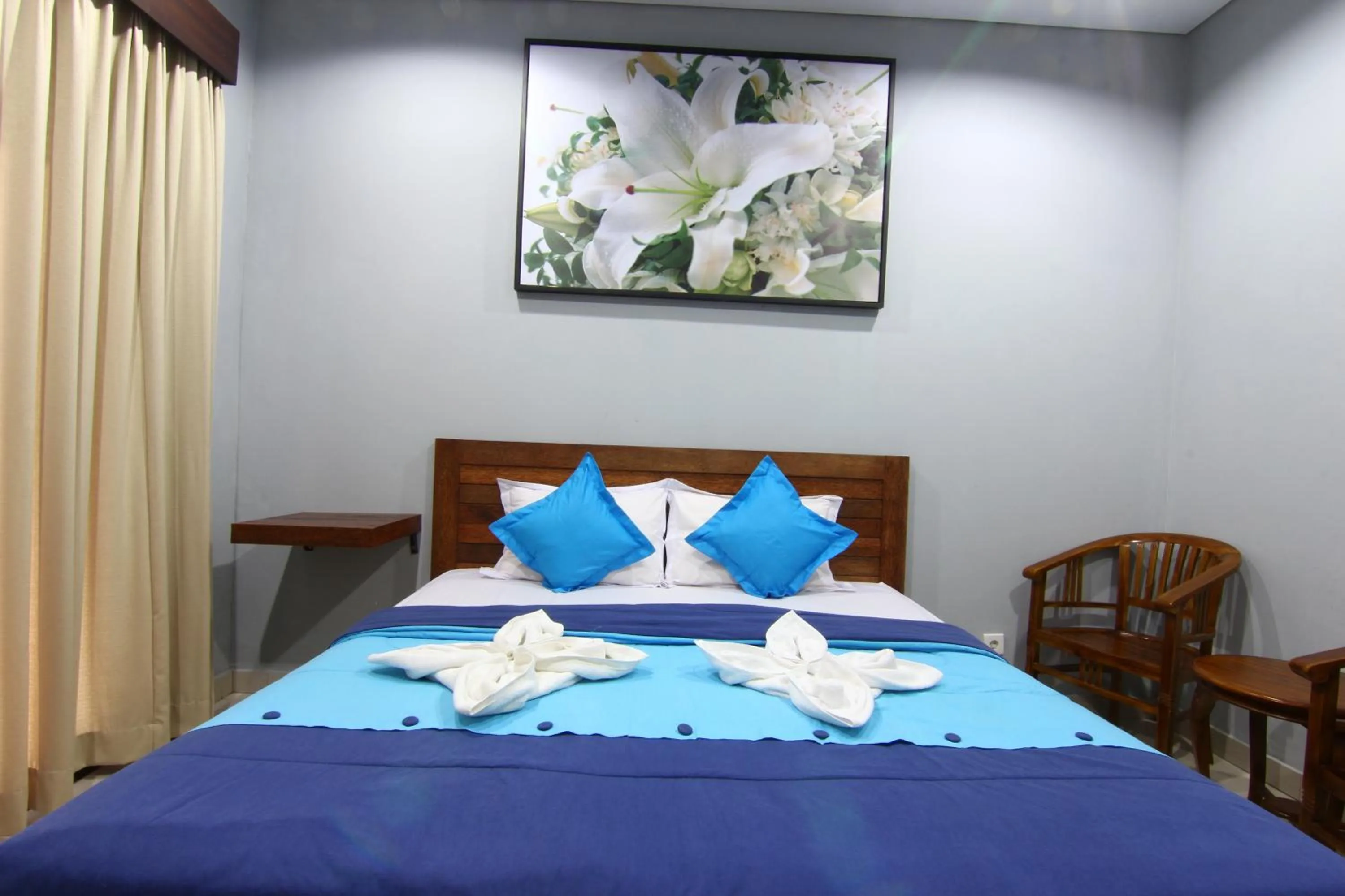 Bed in Radha Homestay