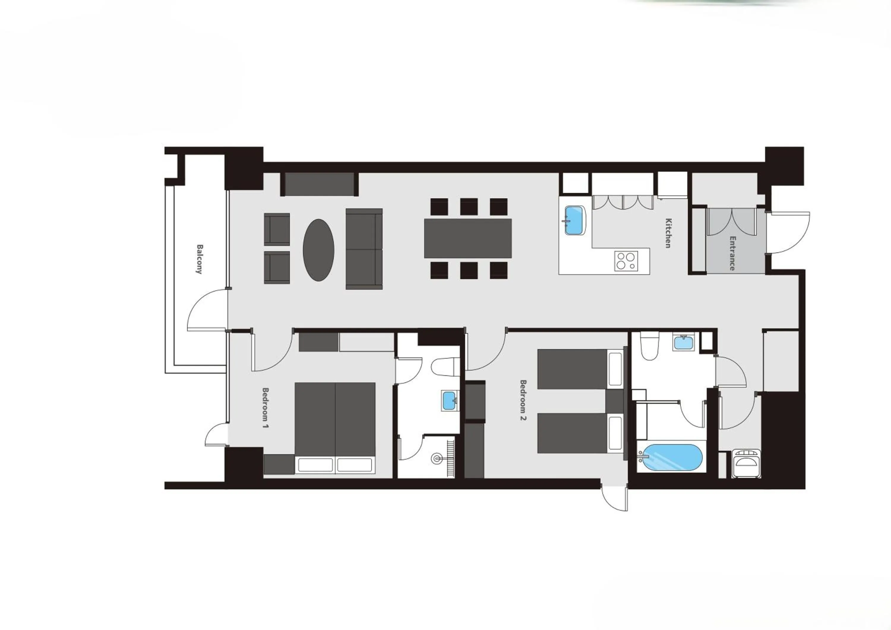Floor plan in Niseko Landmark View